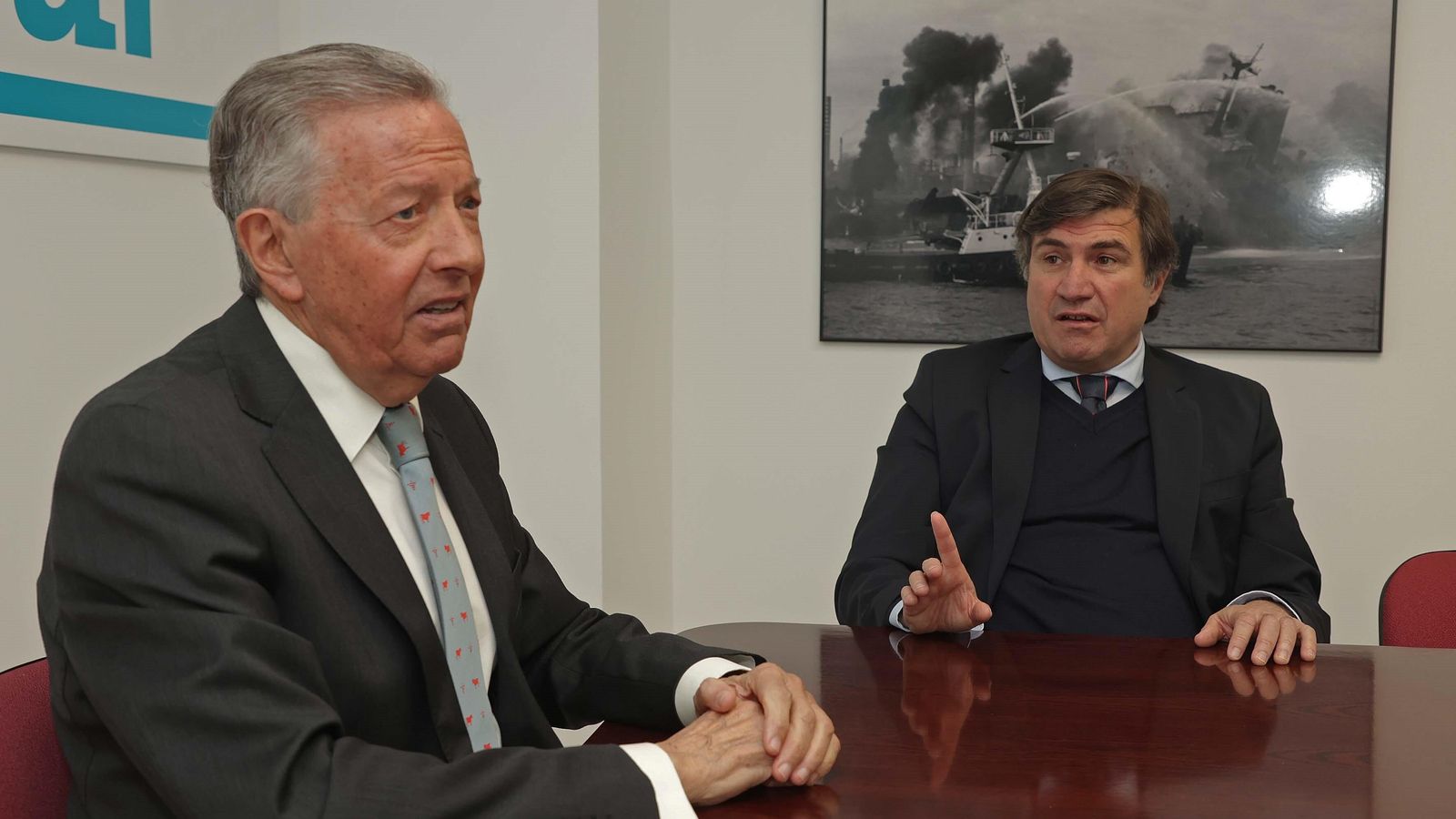 Gutiérrez Luna y Barberá, en la redacción de Europa Sur.