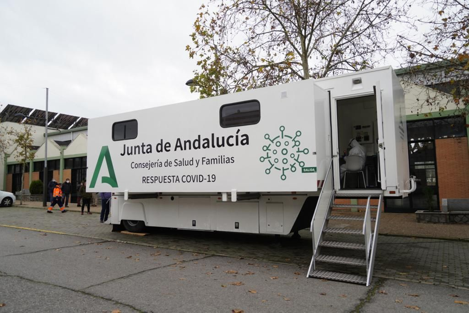 El camión covid, en Pozoblanco.