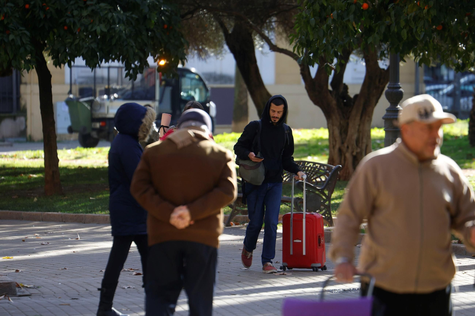 Las imágenes de la vuelta a la normalidad diaria en Córdoba tras las vacaciones de Navidad