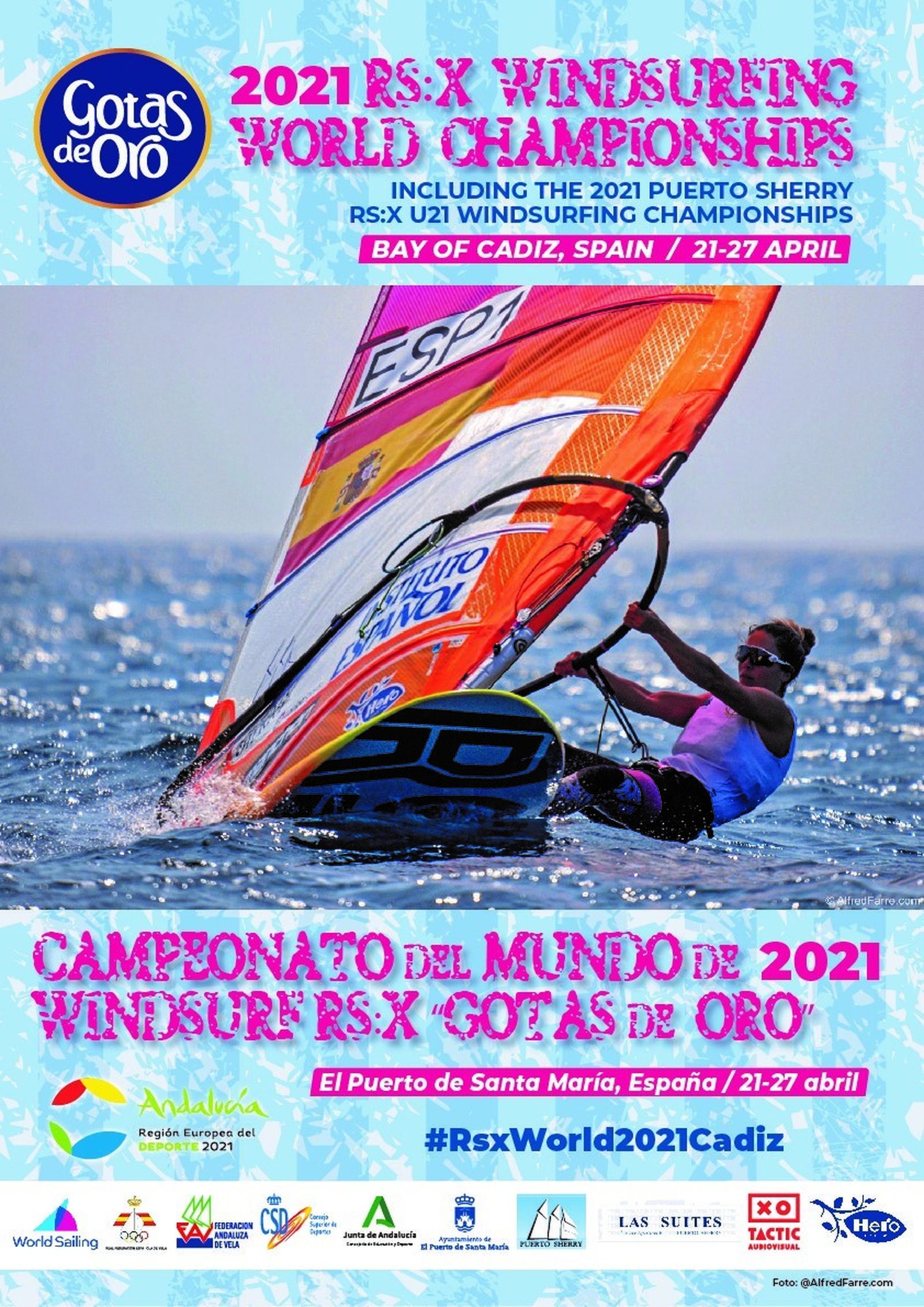Cartel del Campeonato del Mundo de RS:X.
