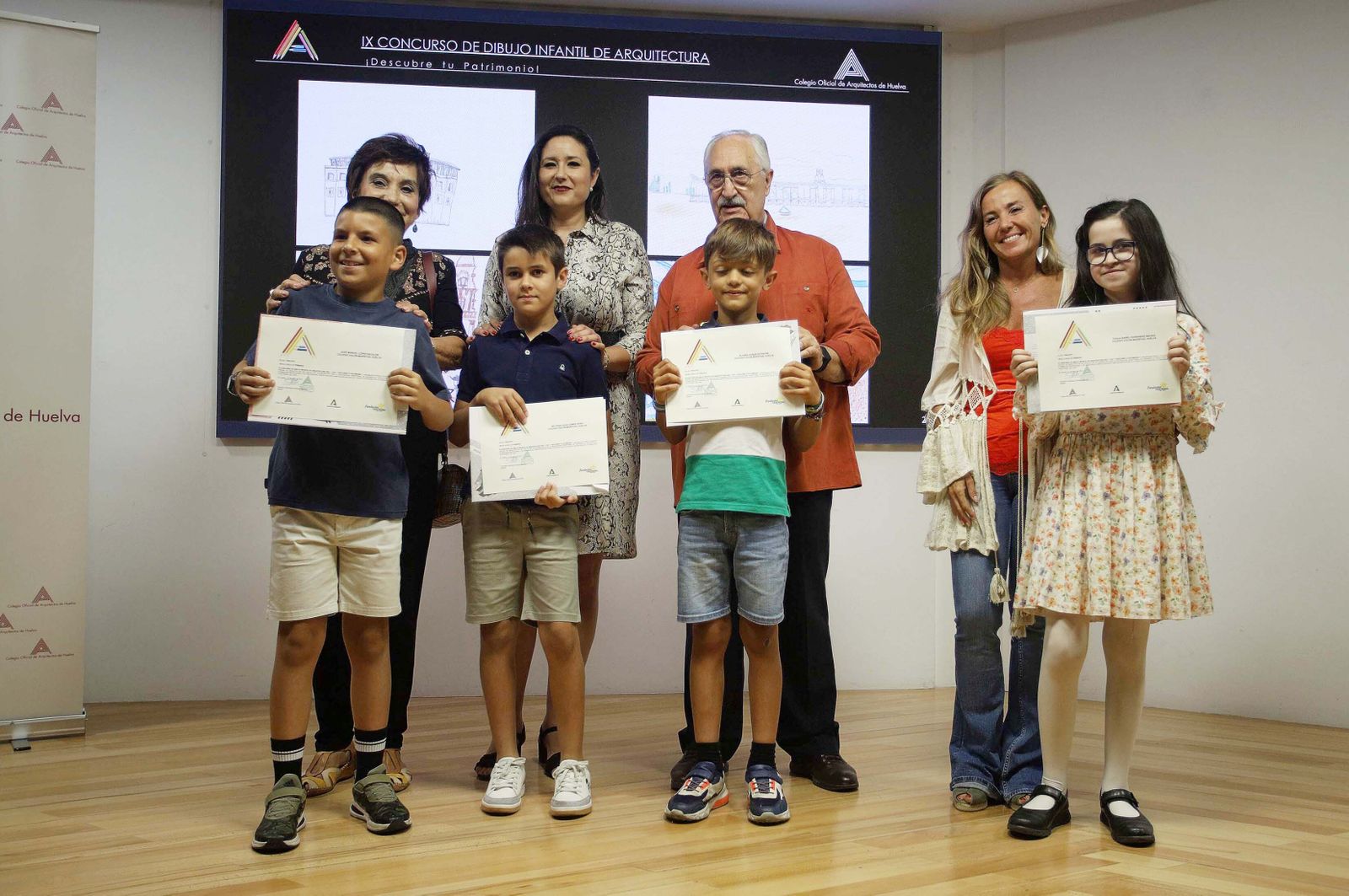 Imágenes de la entrega de premios del 'IX Concurso Infantil de Arquitectura'