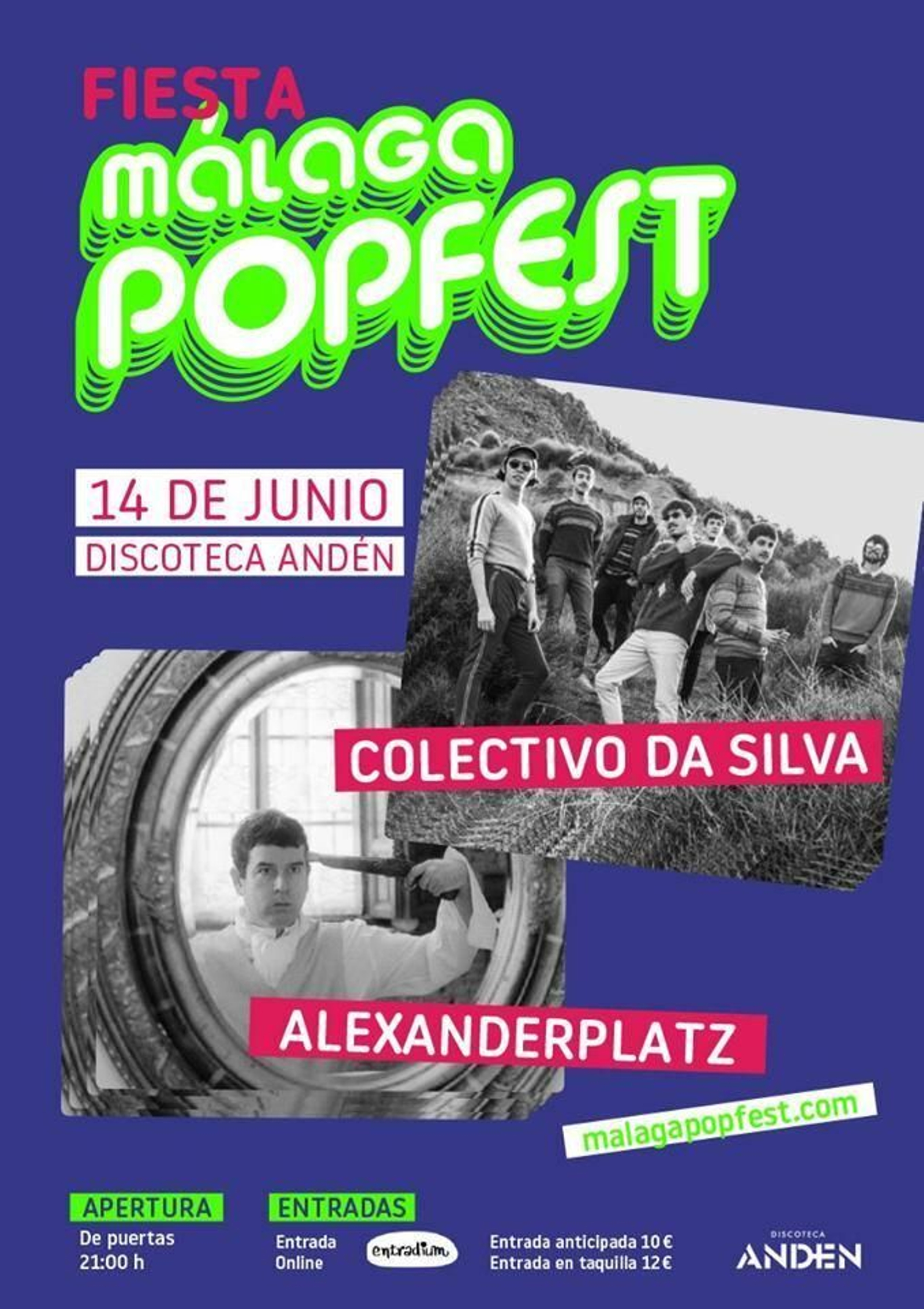 Fiesta Málaga Popfest en el Andén de Málaga donde esta vez sí creemos que nos dejarán entrar con deportivas.