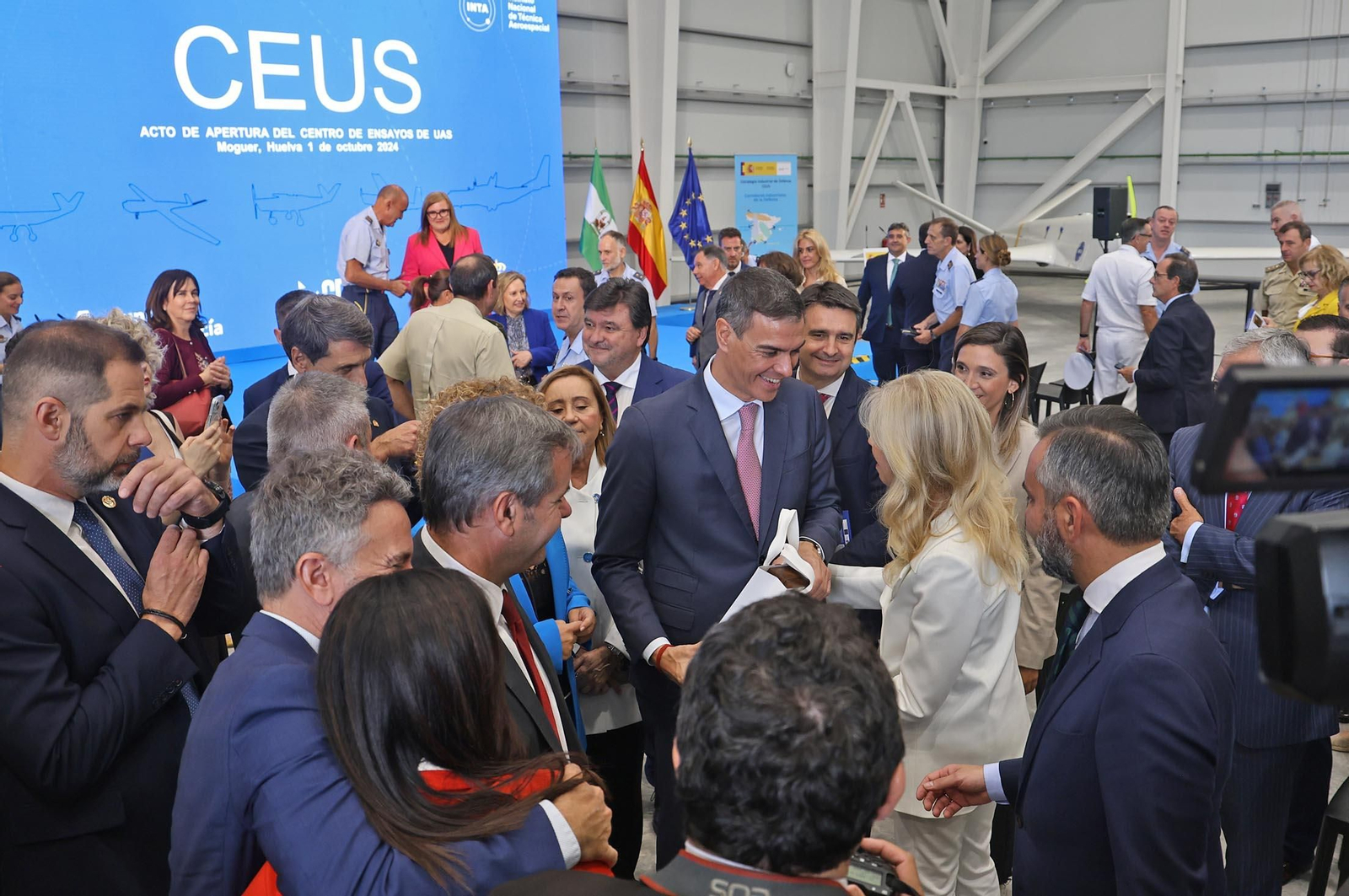 Imágenes de la inauguración del CEUS por Pedro Sánchez en Moguer