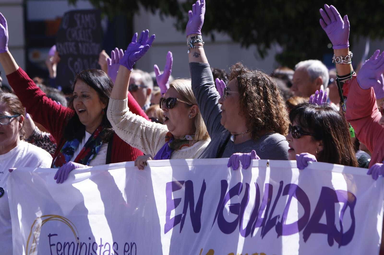 Las imágenes de las manifestaciones del 8M en Sevilla.