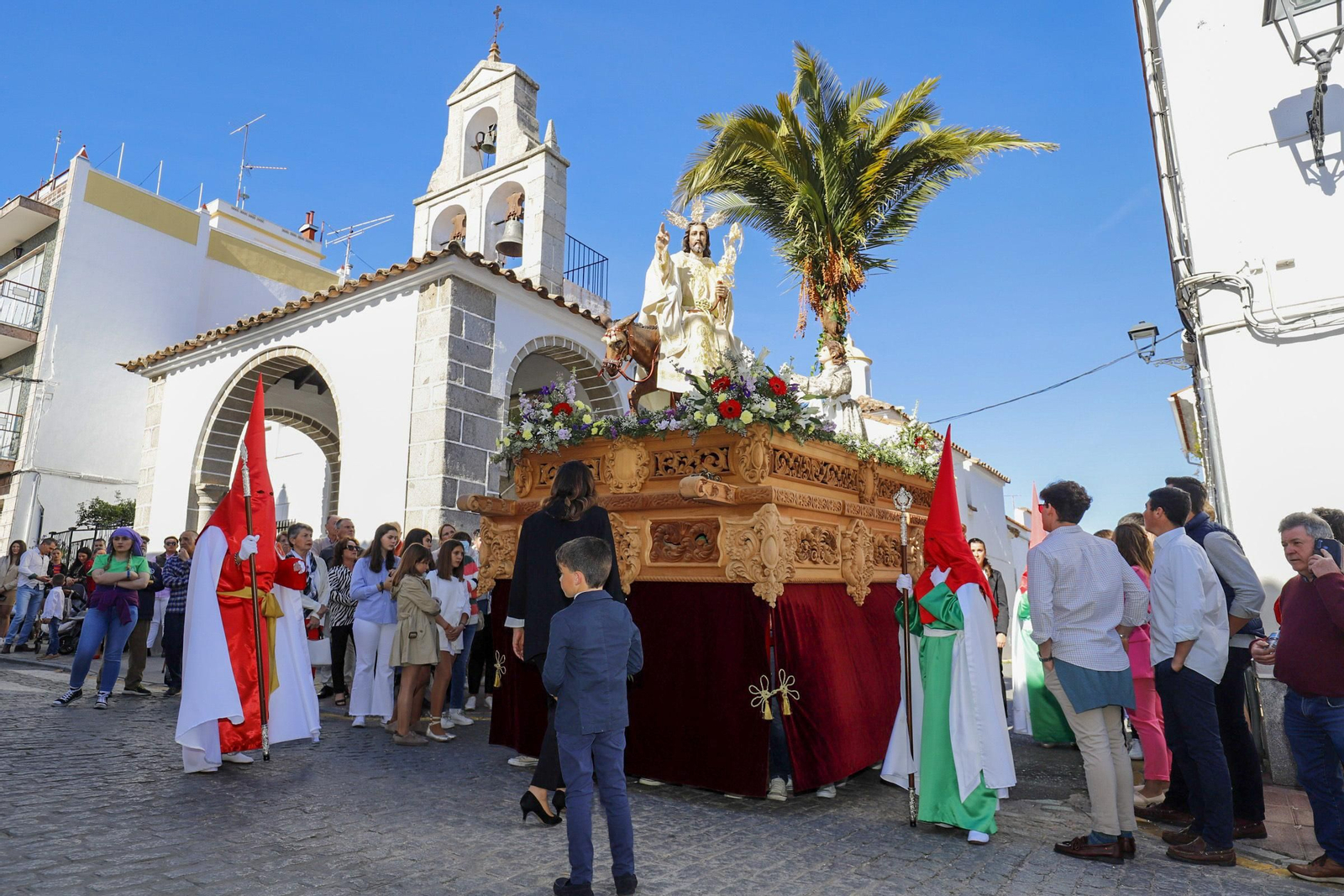 La procesión de la Borriquita en Villanueva de Córdoba, en imágenes