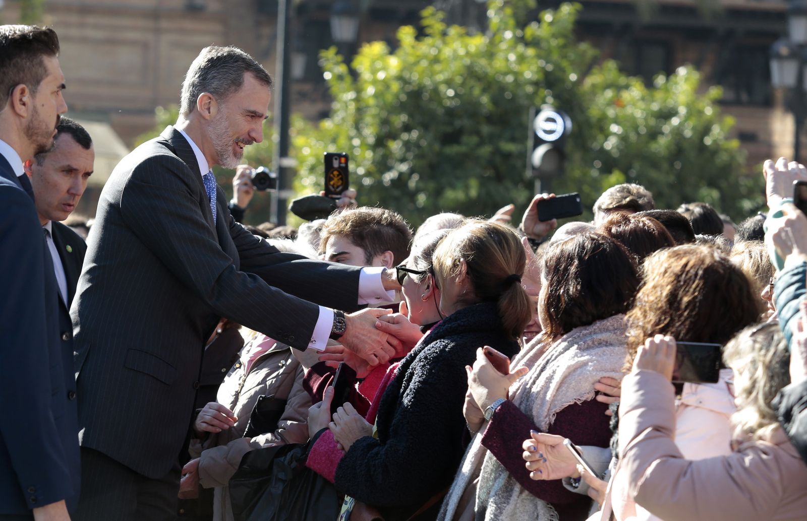 Las imágenes de la visita del Rey a Sevilla
