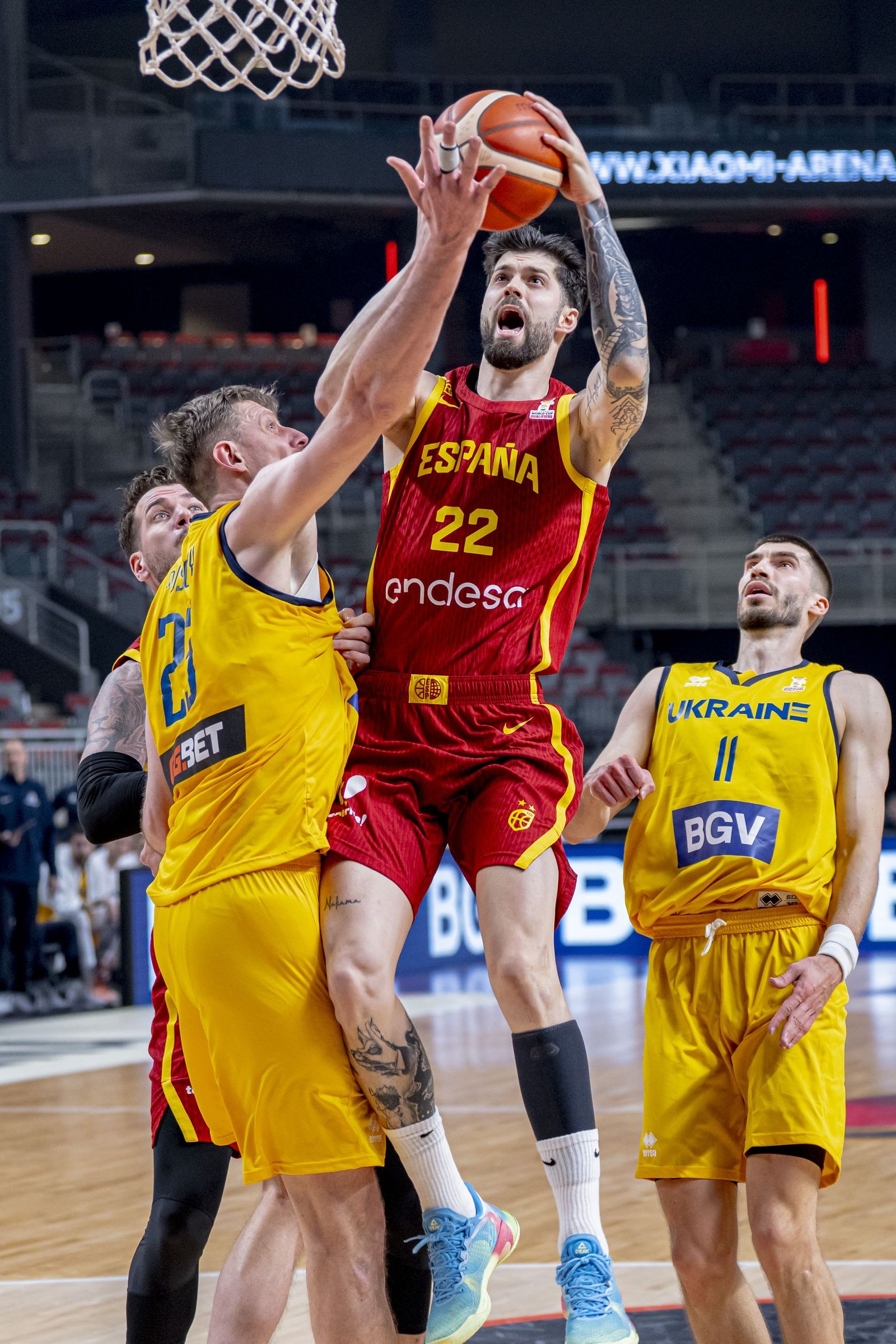 Las mejores fotos del Ucrania-España de baloncesto