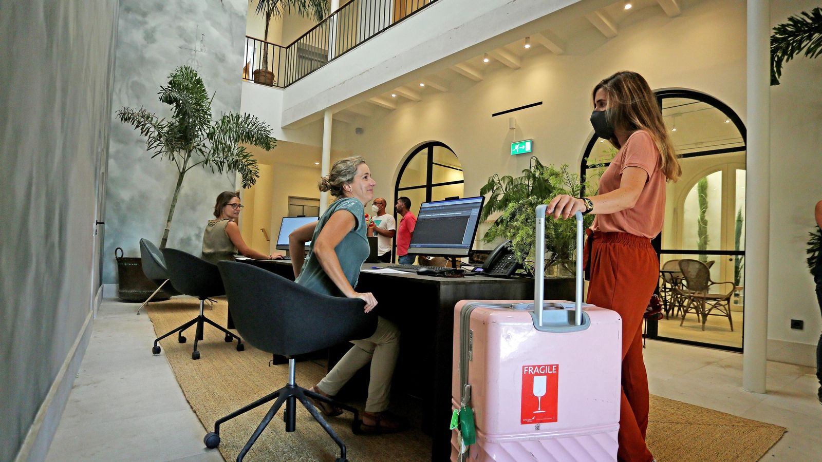 Recepción del Hotel Bodega Tío Pepe