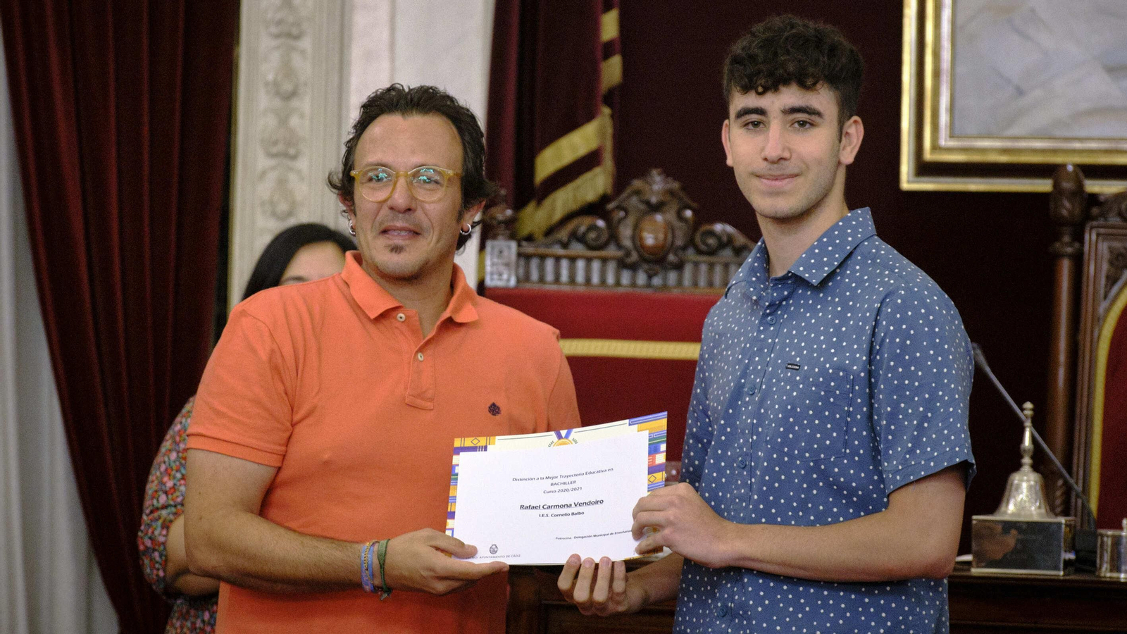 Rafael Carmona Vendoiro, del IES Cornelio Balbo.