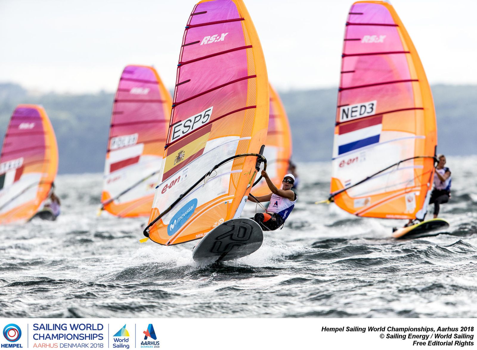 Marina Alabáu, en la primera jornada de la clase RS:X