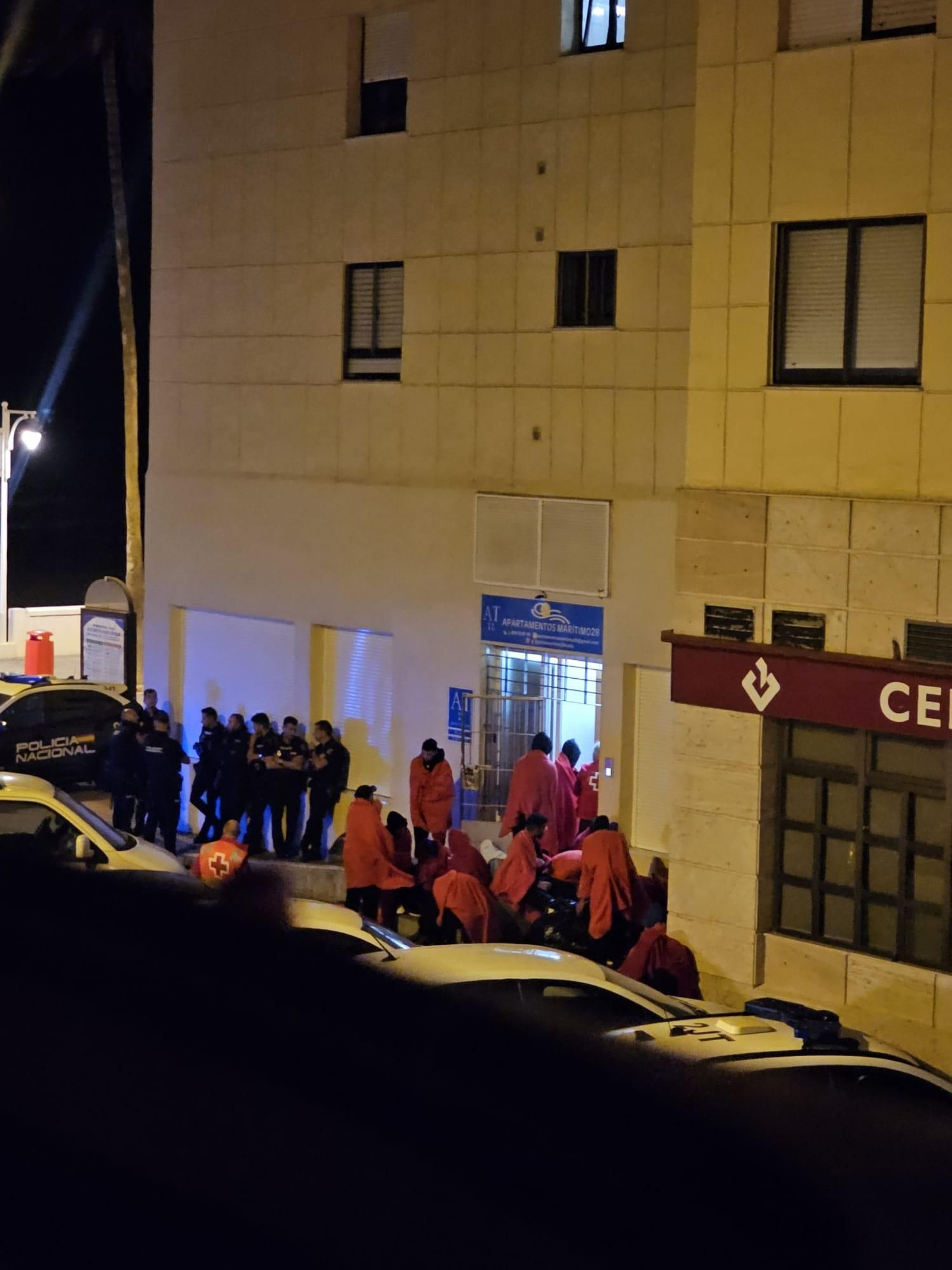 Llegada de inmigrantes a Cádiz.