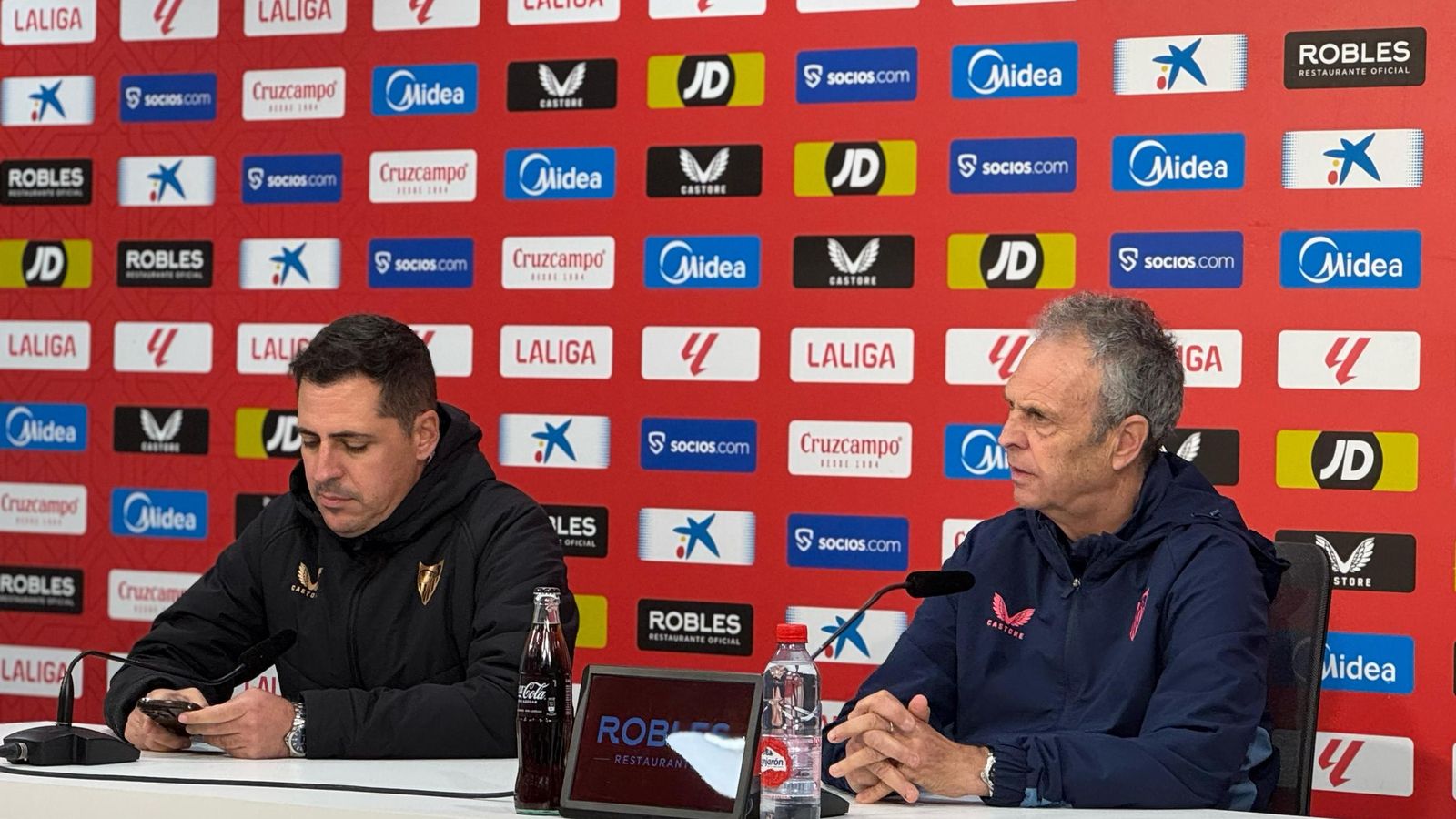 Joaquín Caparrós, en la sala de prensa.