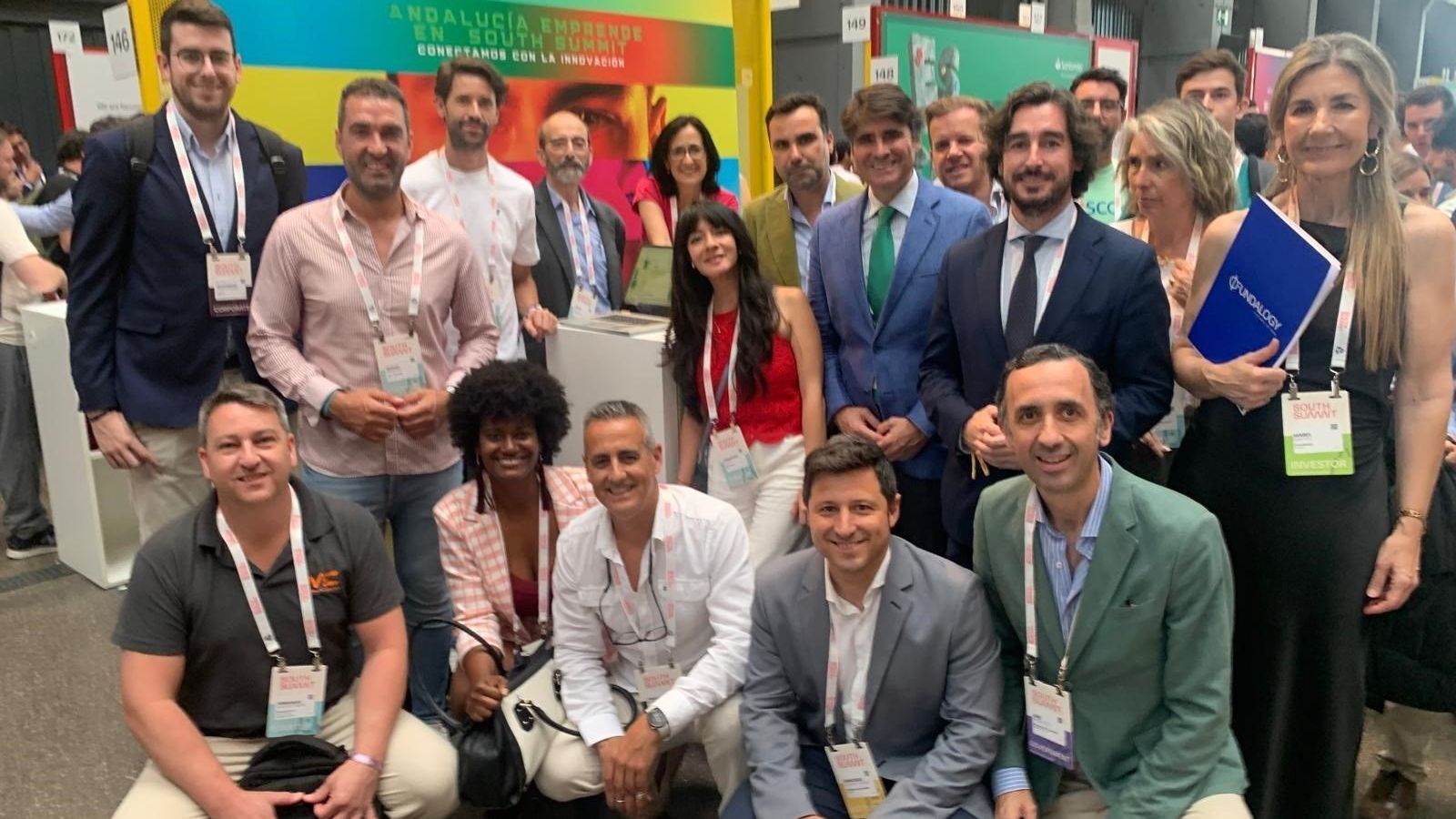 Representantes de las startups andaluzas en el foro que se celebra en Madrid.