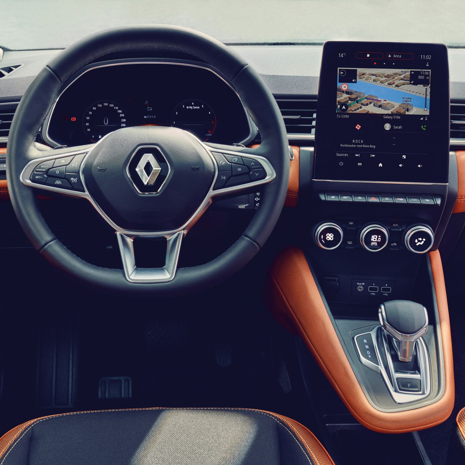 Interior del nuevo Renault Captur.
