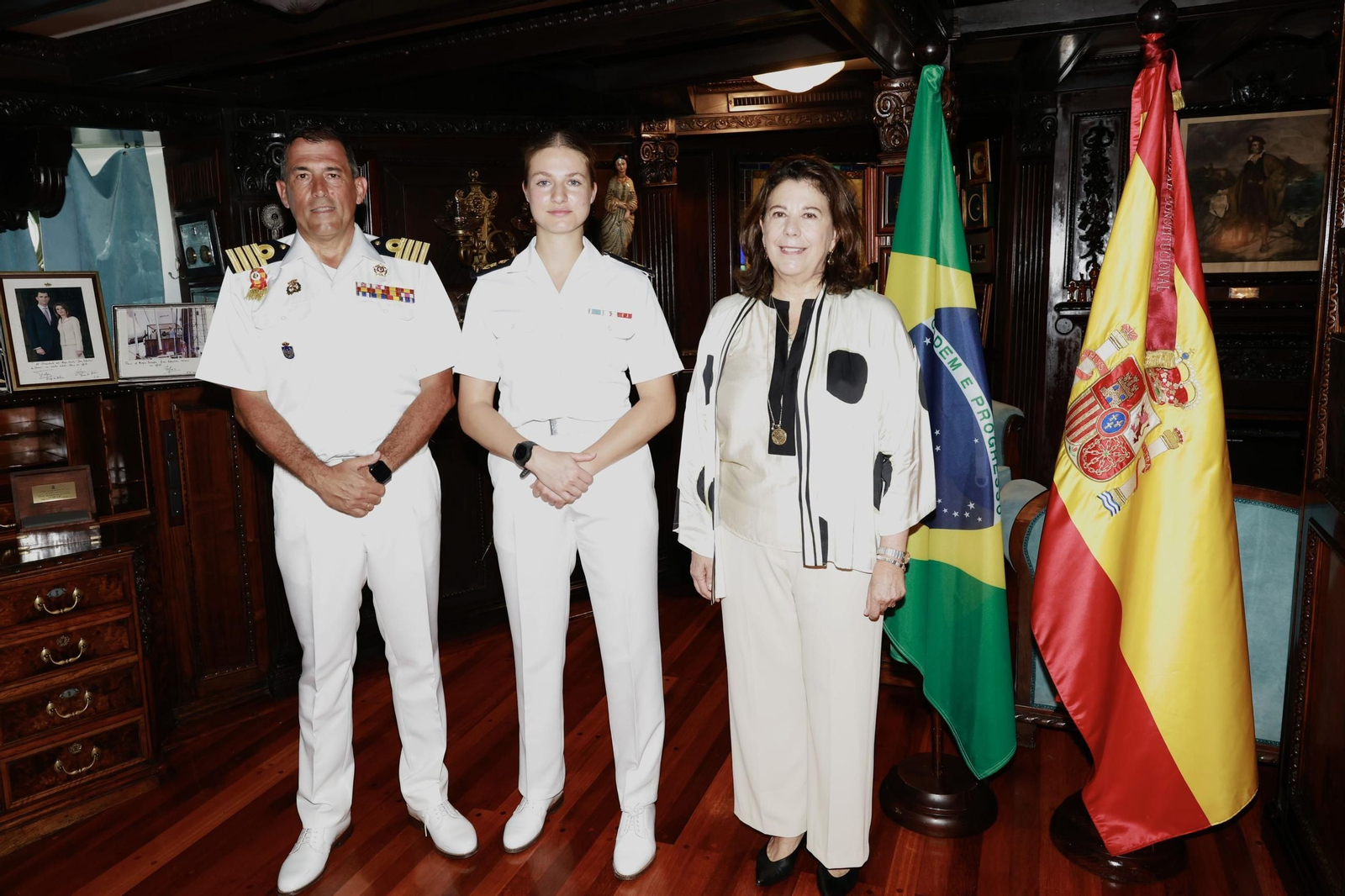 Fotos de la llegada de la Princesa Leonor a Salvador de Bahía a bordo del 'Elcano'