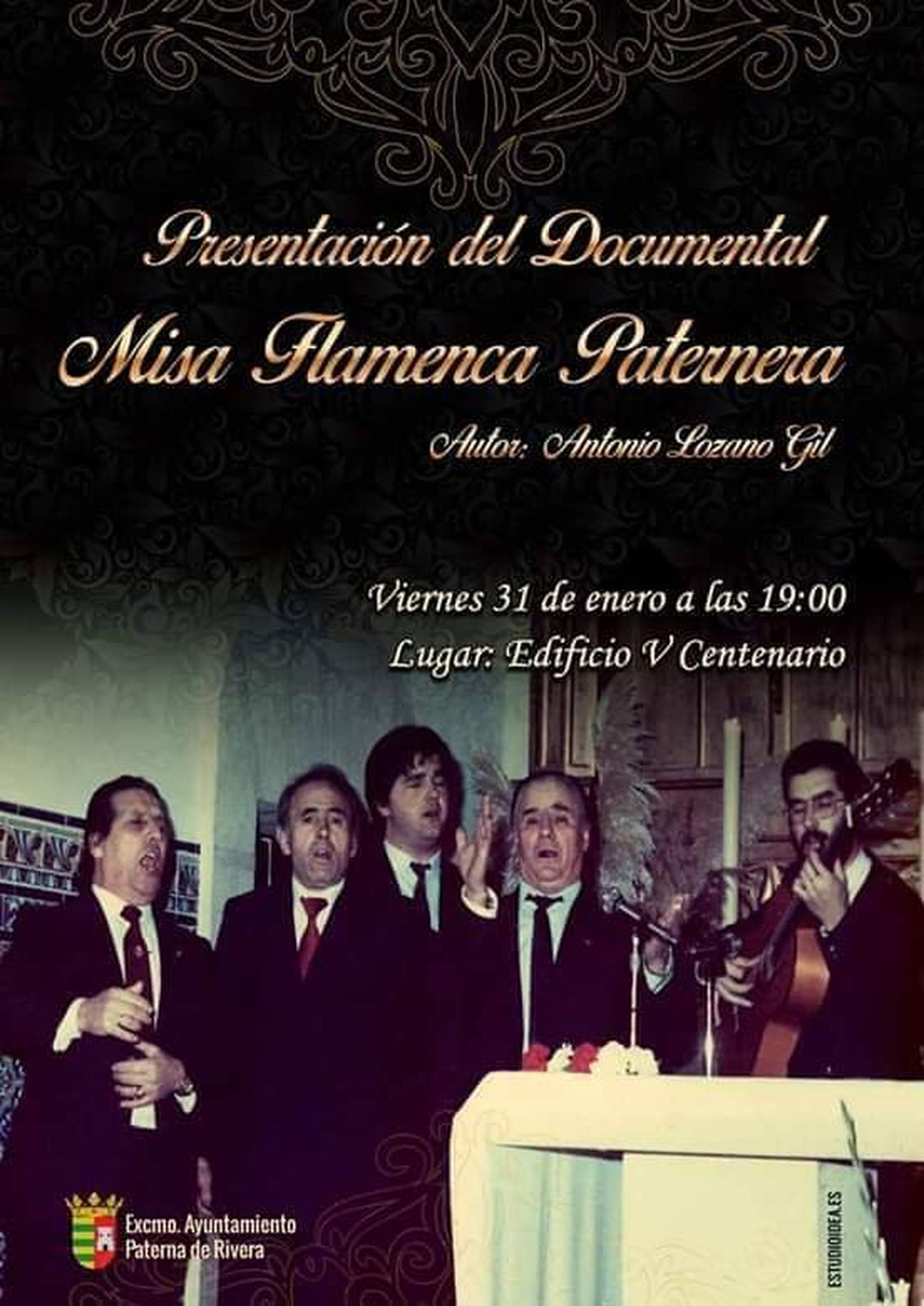 Cartel del documental de la misa flamenca paternera.