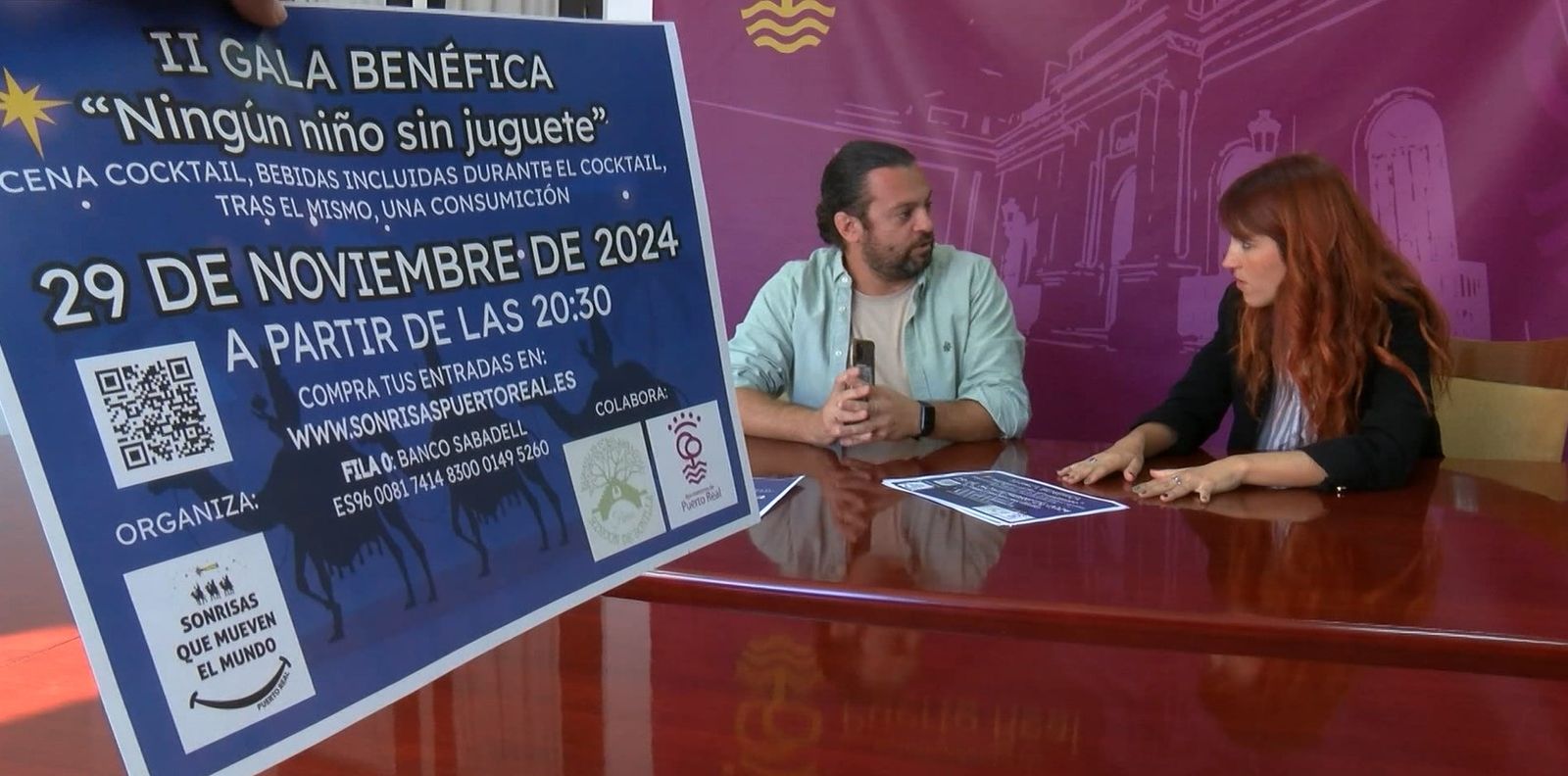 Jesús Franco y Nazaret Ramírez en la presentacion de la Gala