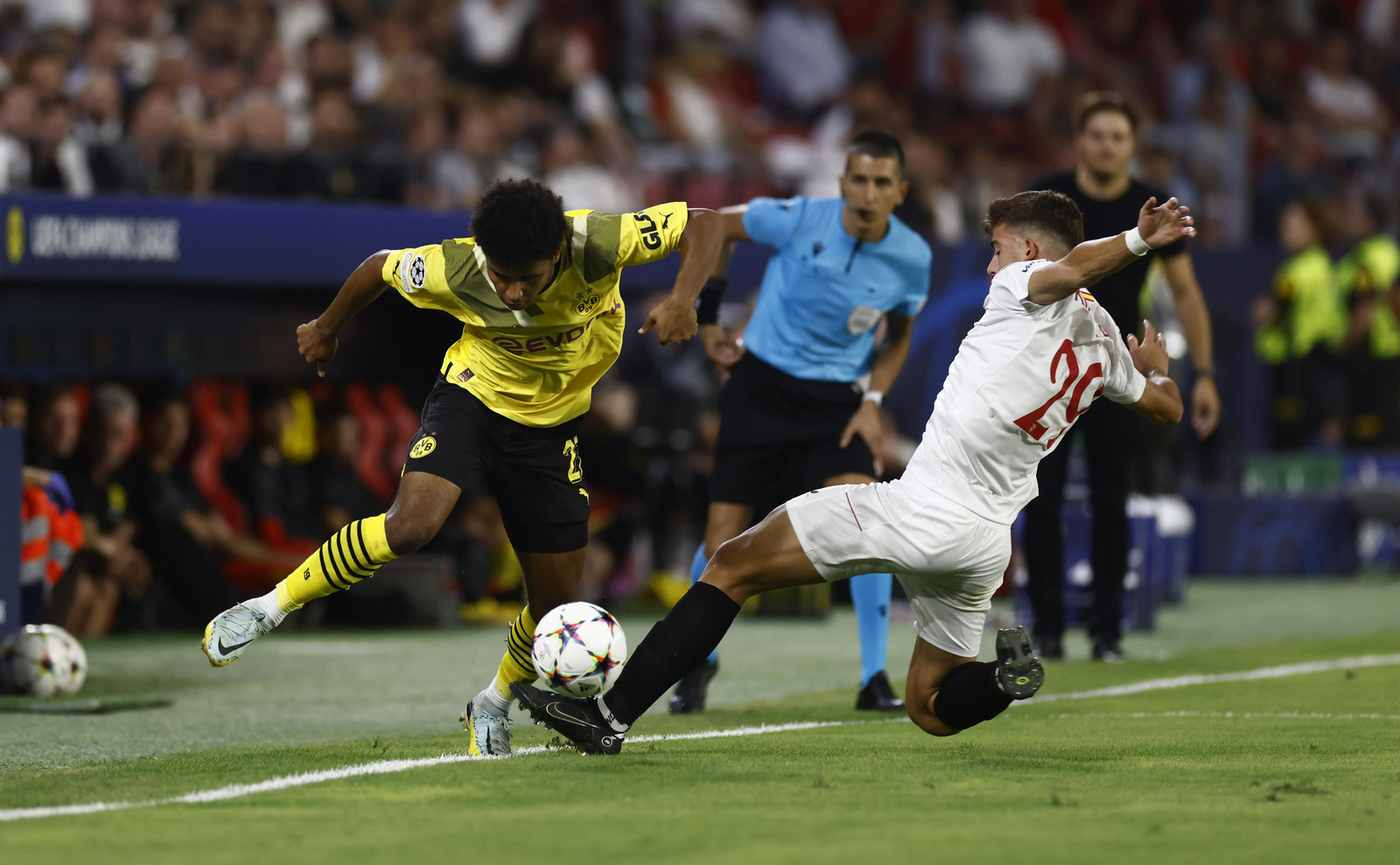 Las imágenes del Sevilla fc-Borussia