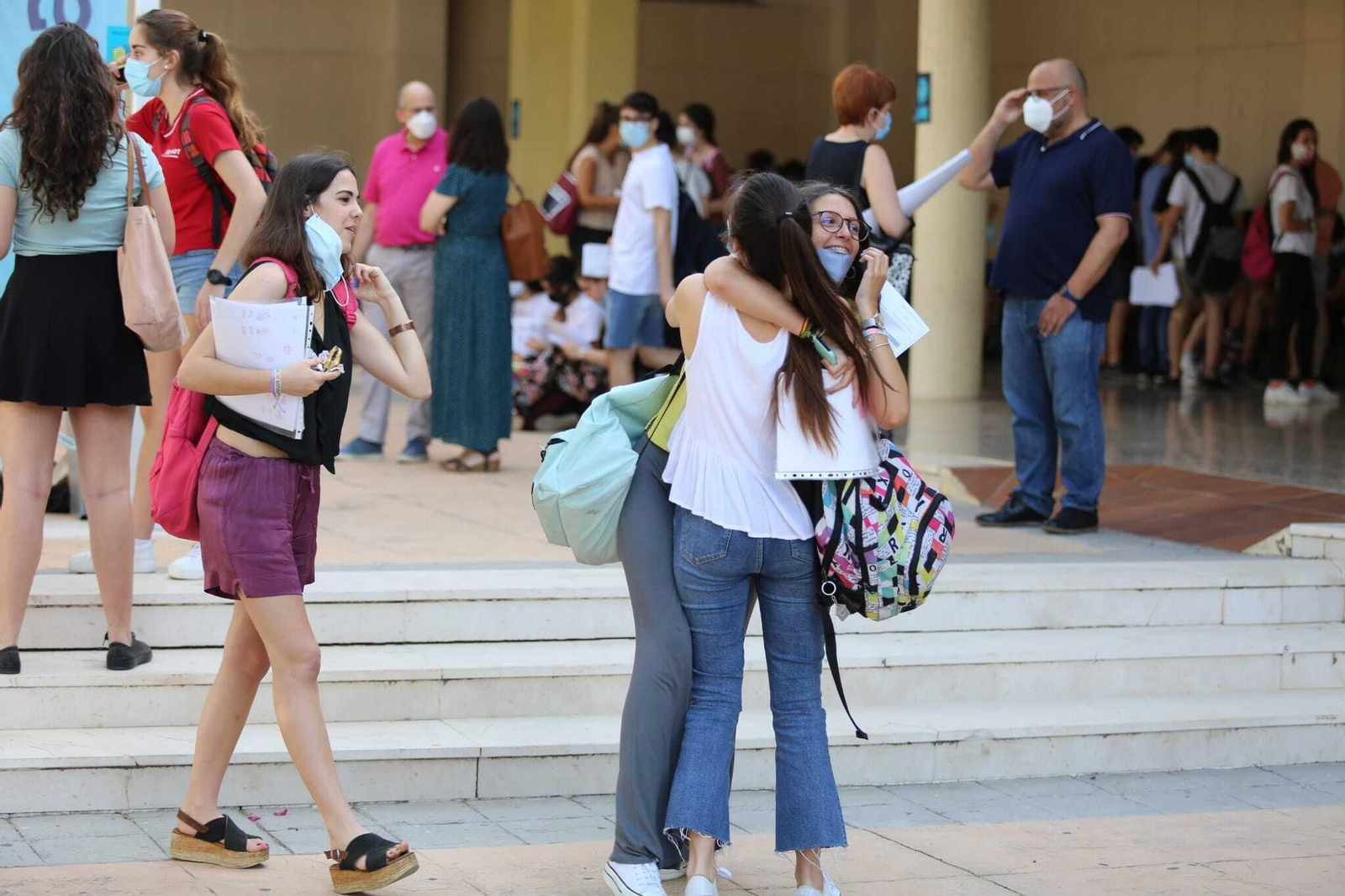 Arranca la Selectividad del coronavirus y las mascarillas en Málaga, en fotos