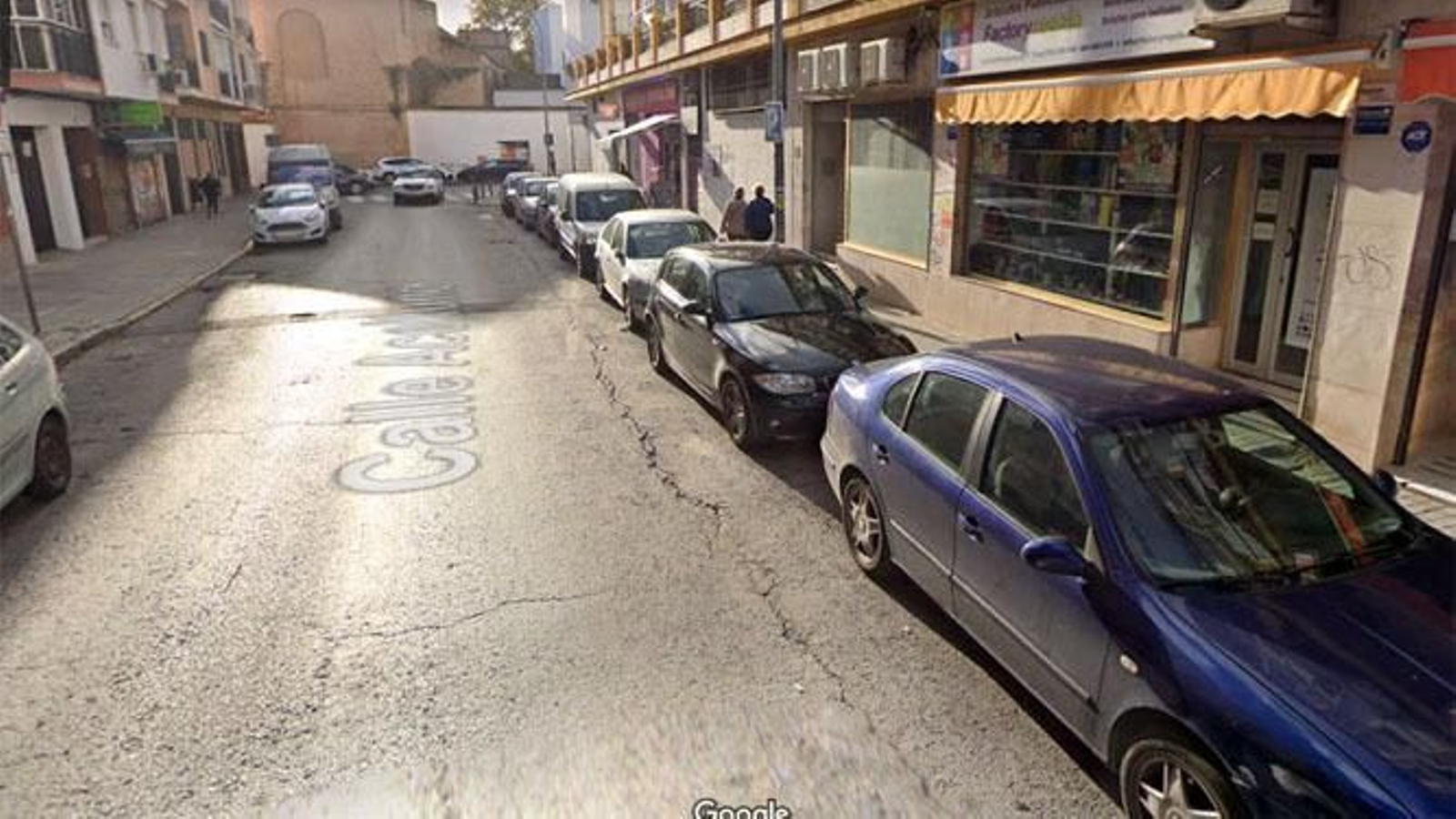 La calle aceituno, donde se ubica el bazar chino donde ha tenido luegar el robo.