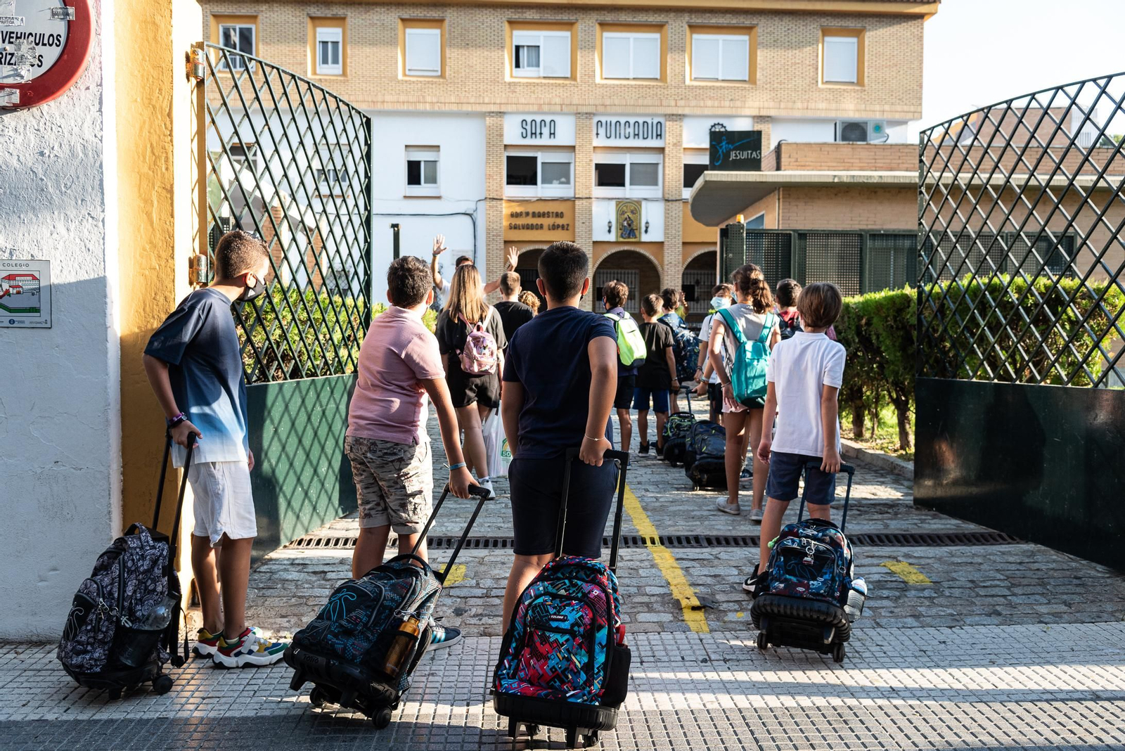 Imágenes de la vuelta al cole en Huelva