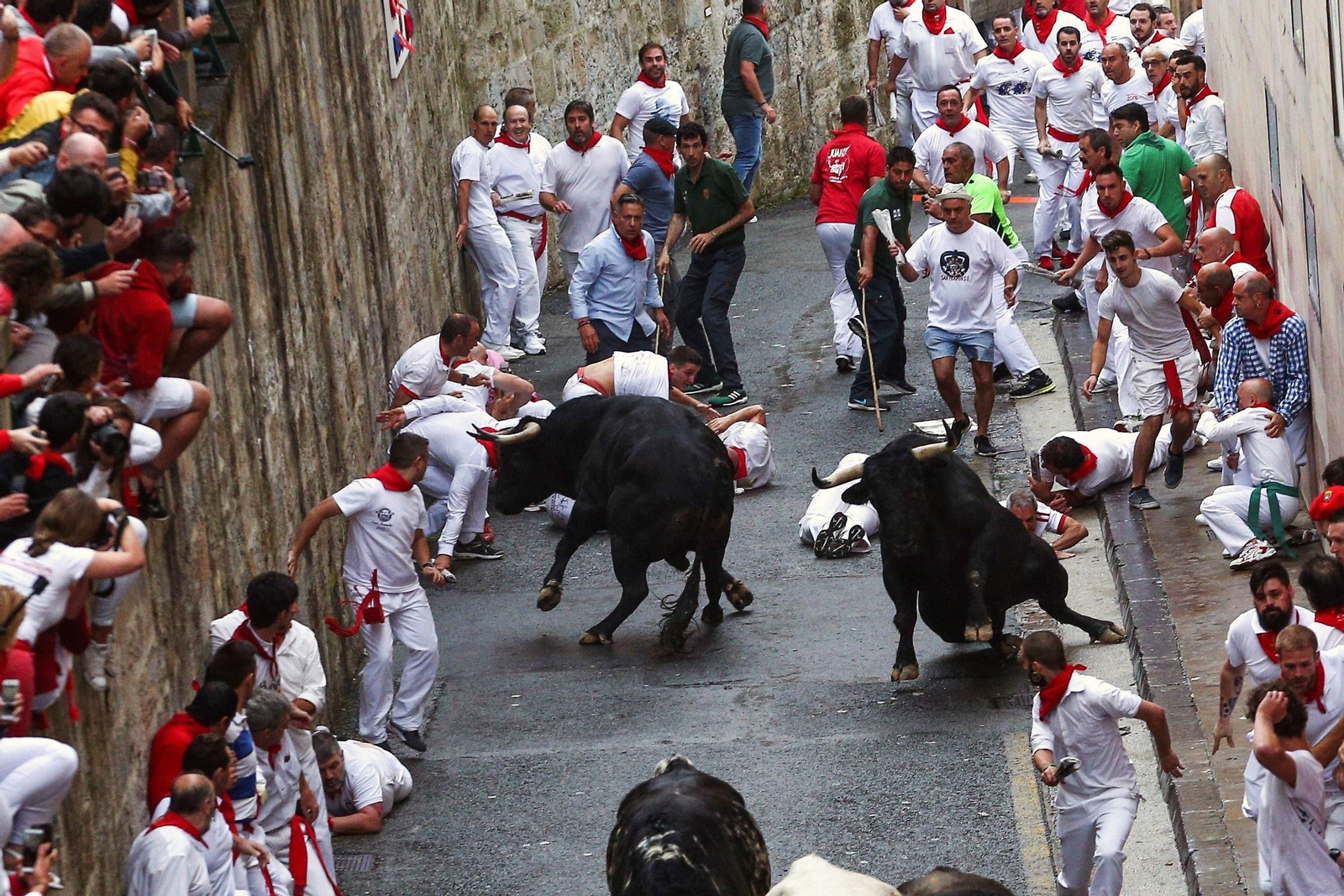 Las imágenes del primer encierro de los sanfermines 2018