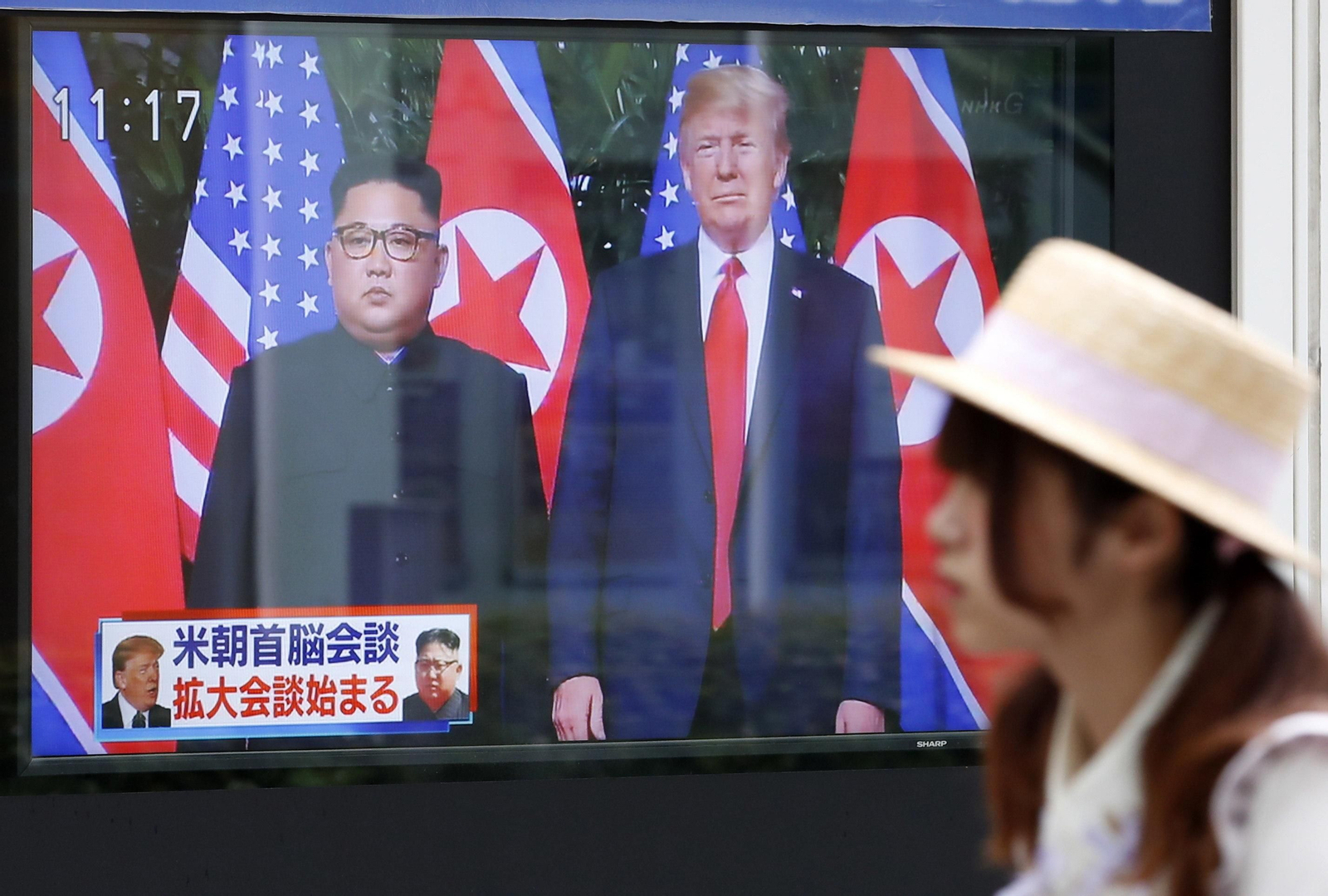 Las imágenes del encuentro entre Kim Jong-un y Trump