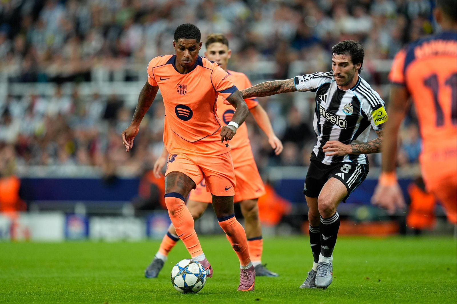 Las fotos del Newcastle-Barcelona