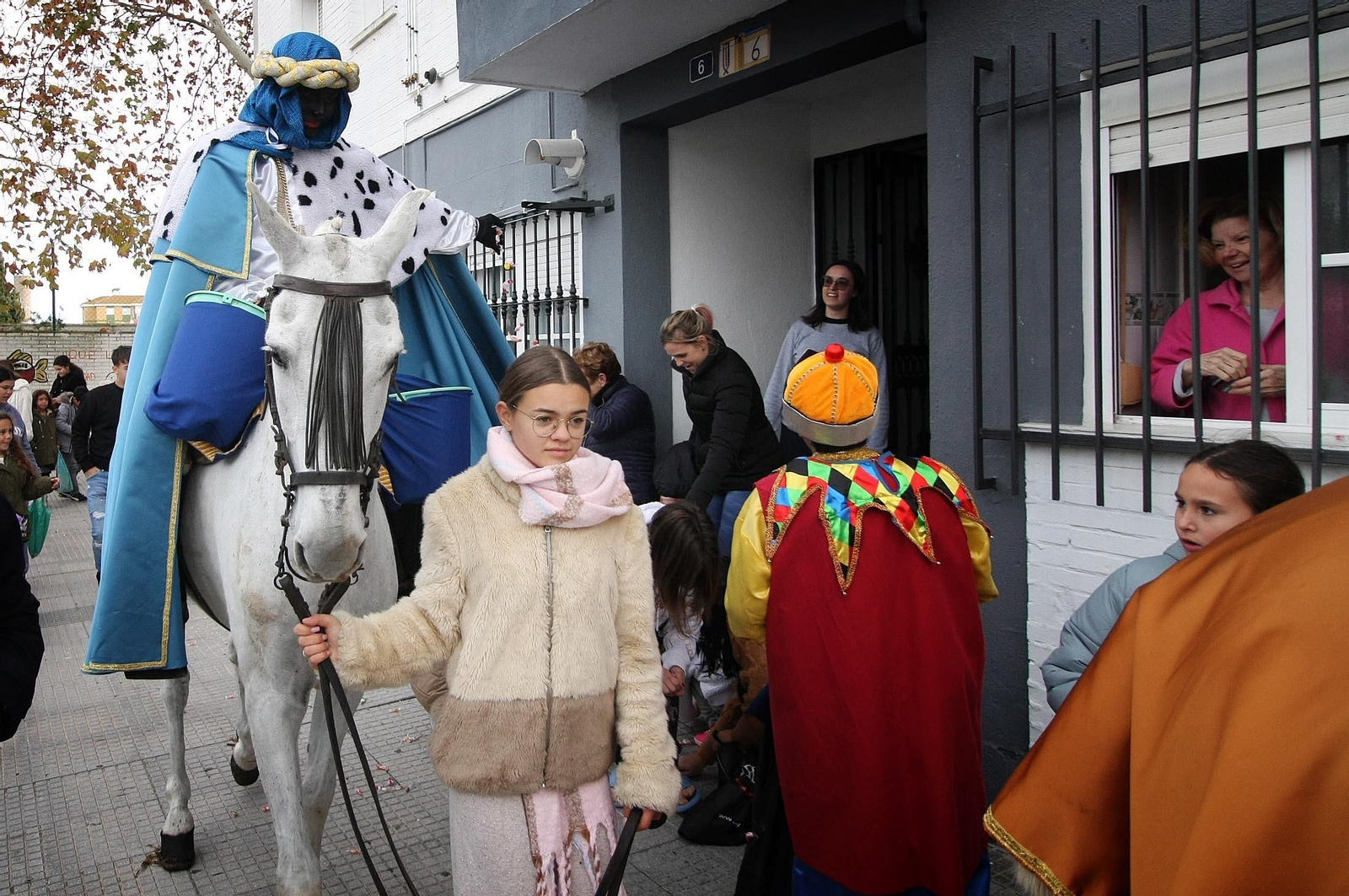 Imágenes de los Reyes Magos en la barriada de la Hispanidad