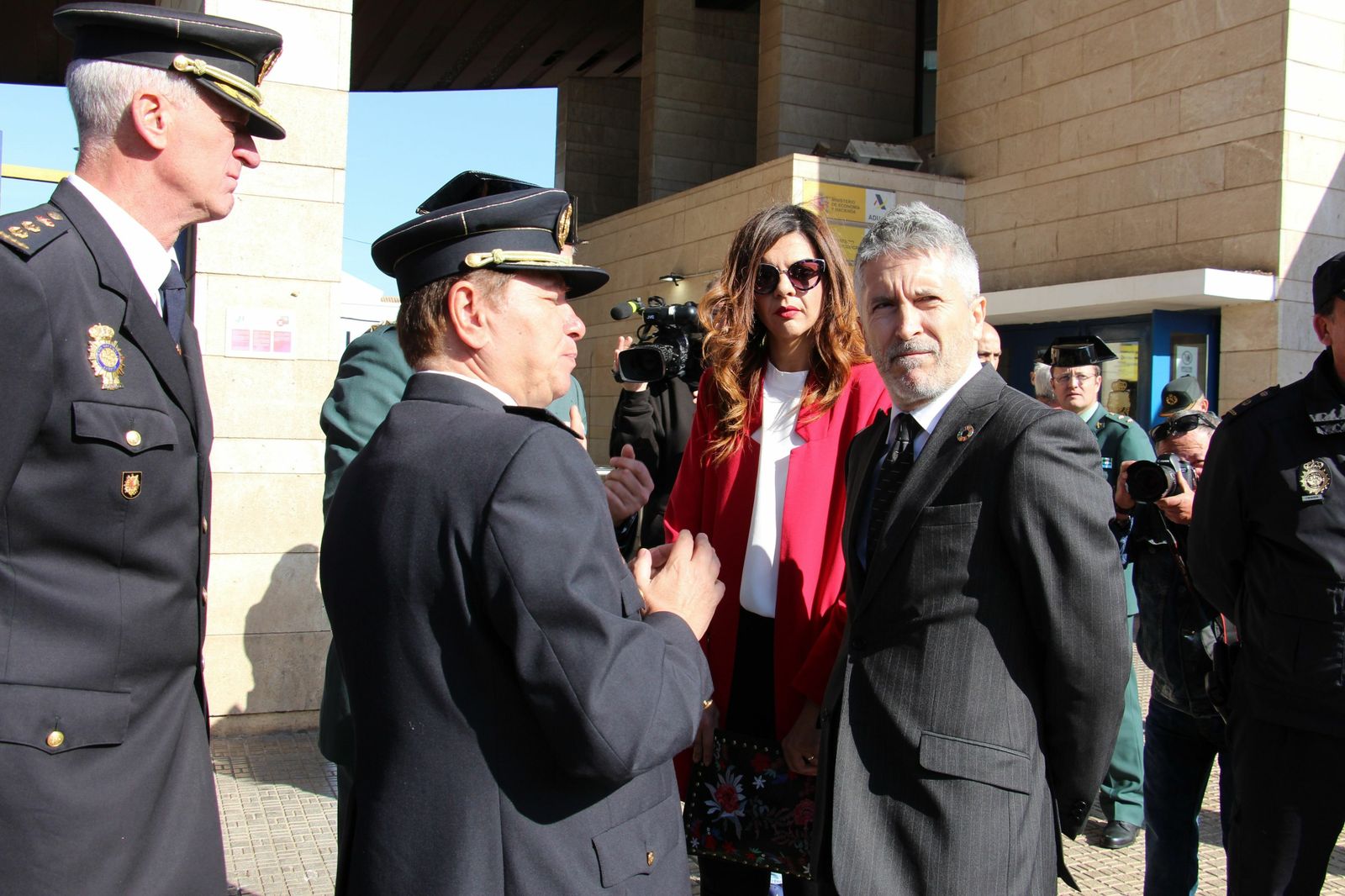 Fernando Grande-Marlaska, durante su visita a Melilla.