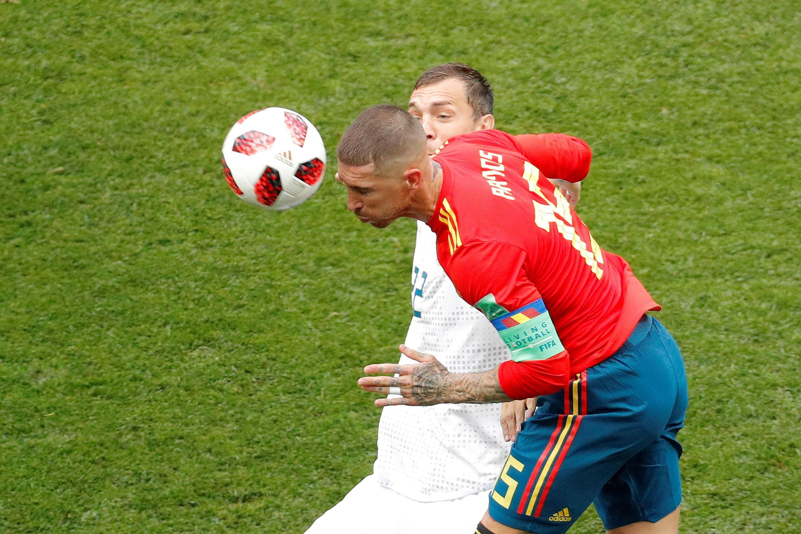 Las imágenes del España-Rusia