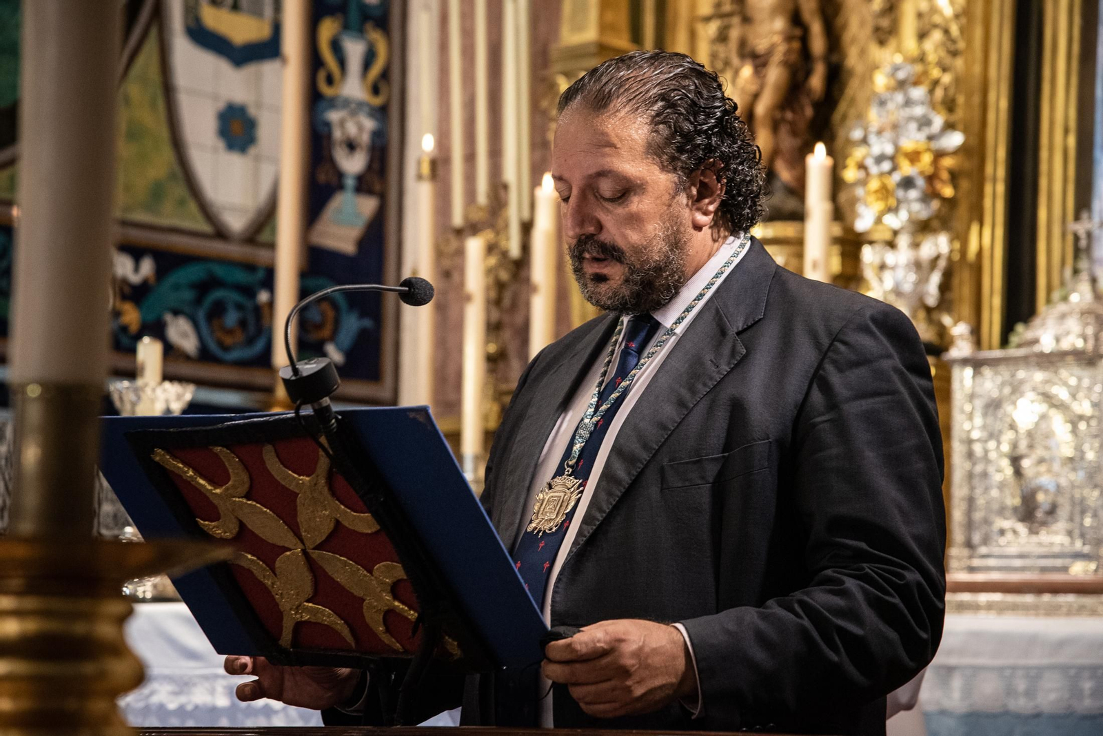 Imágenes de las ofrendas institucionales a la Virgen de La Cinta