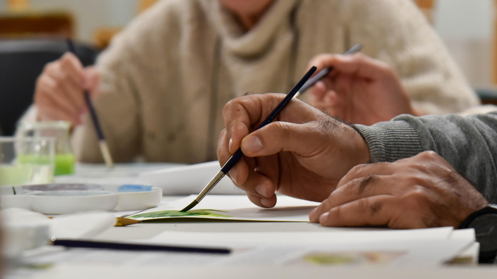 Las fotos del Taller de acuarela rapida en la Asociación Cultural Alarte
