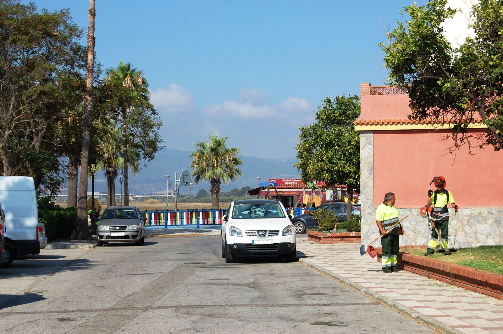 Una calle de Palmones.