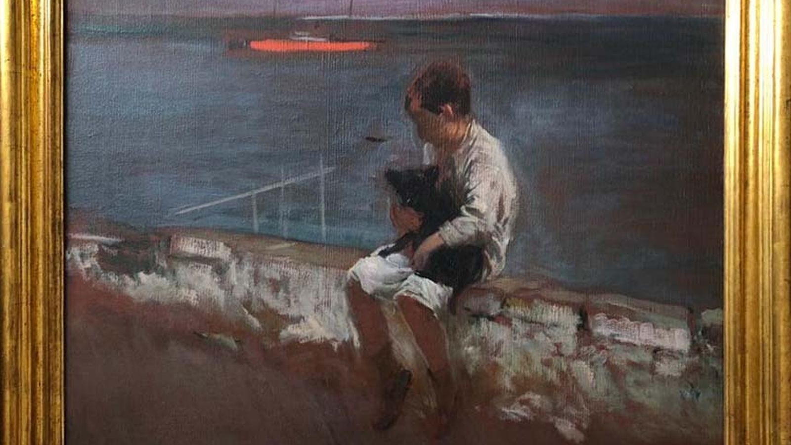 'Joaquín con su perro en Jávea' (1905). Joaquín Sorolla.