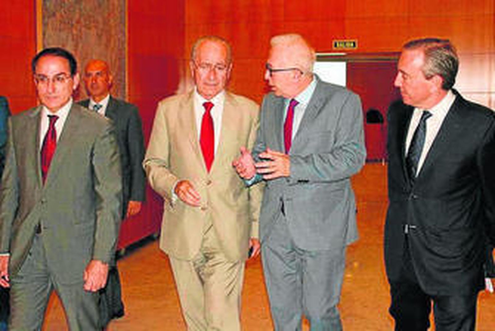 González de Lara, De la Torre, Sánchez Maldonado y Llorens, ayer.