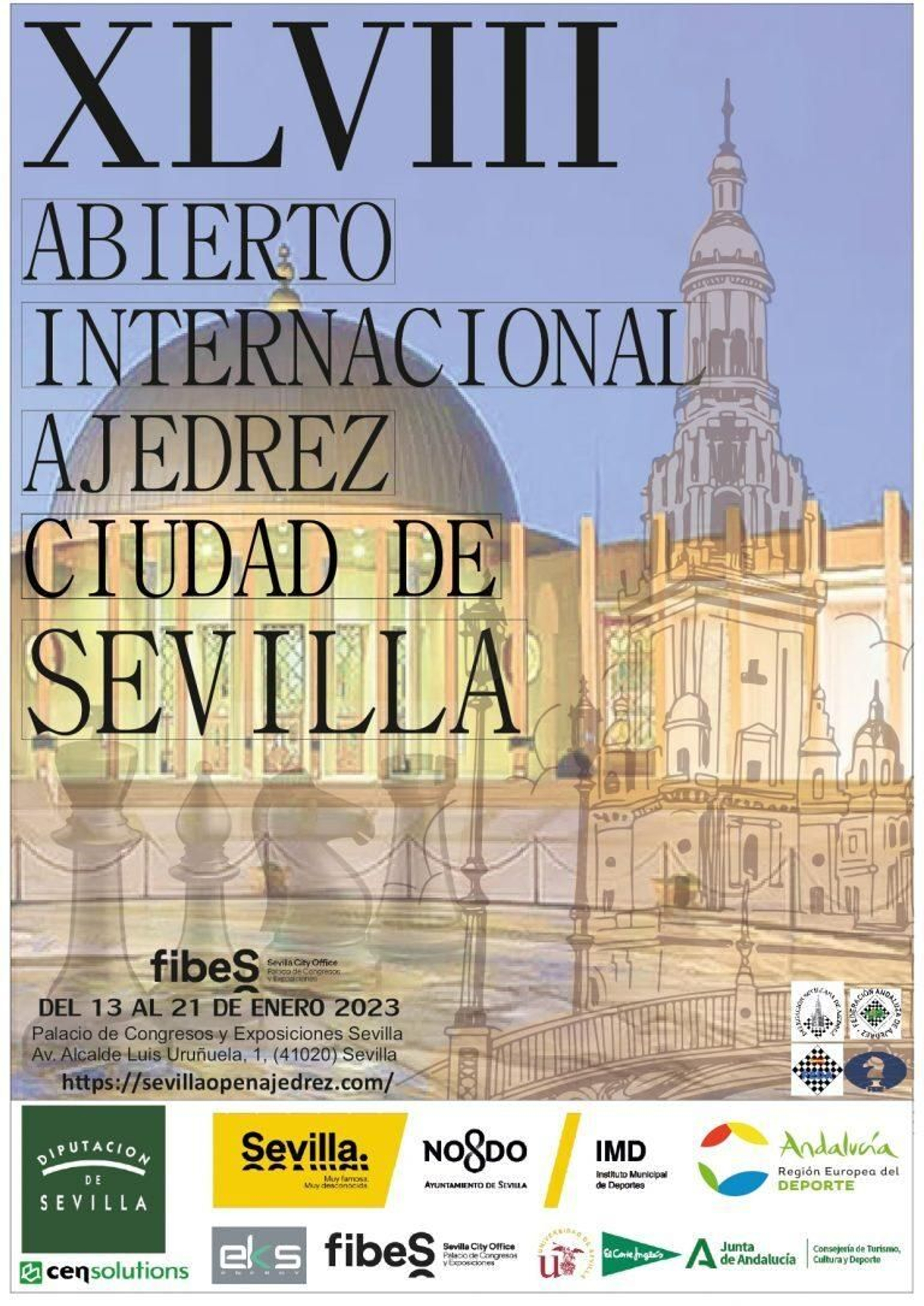 El cartel del XLVIII Abierto Internacional Ciudad de Sevilla.