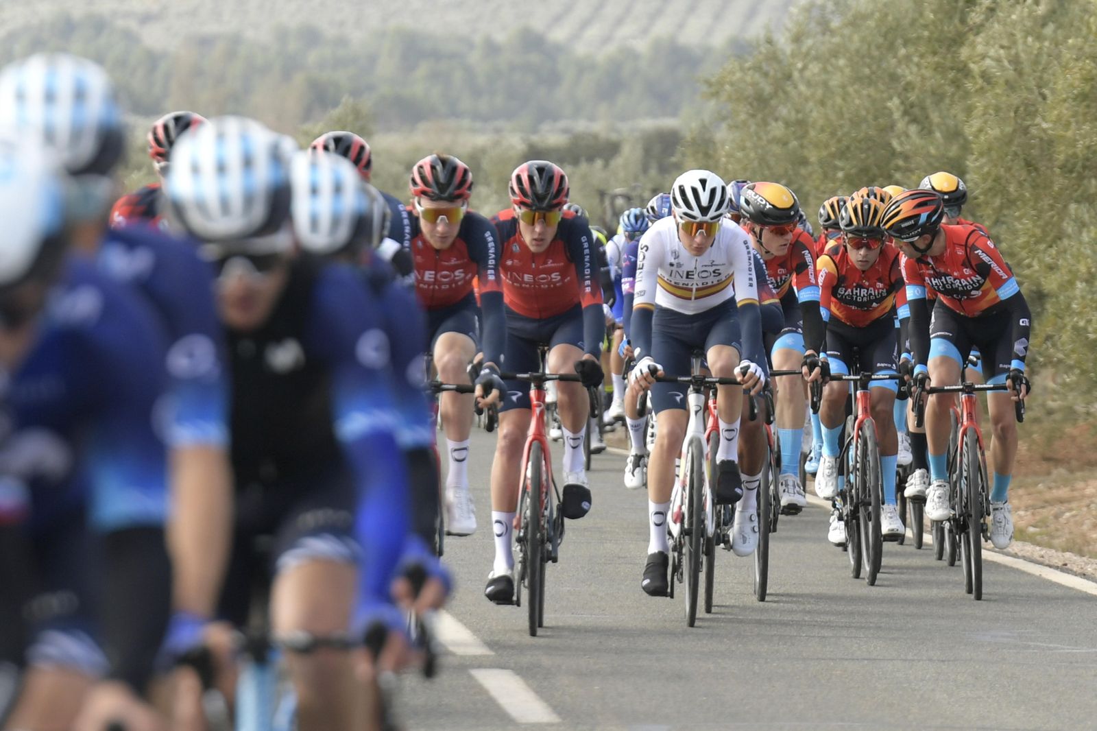 Carlos Rodríguez durante la primera etapa de la Vuelta a Andalucía.
