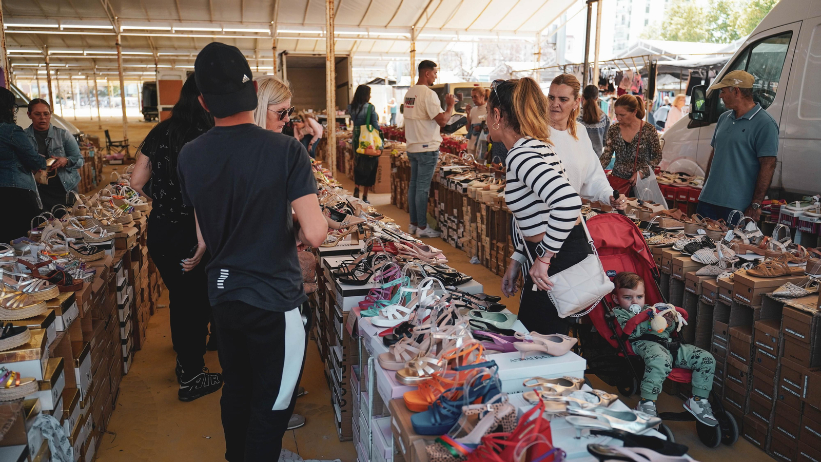 El mercadillo de Algeciras, conocido como el 'piojito'.
