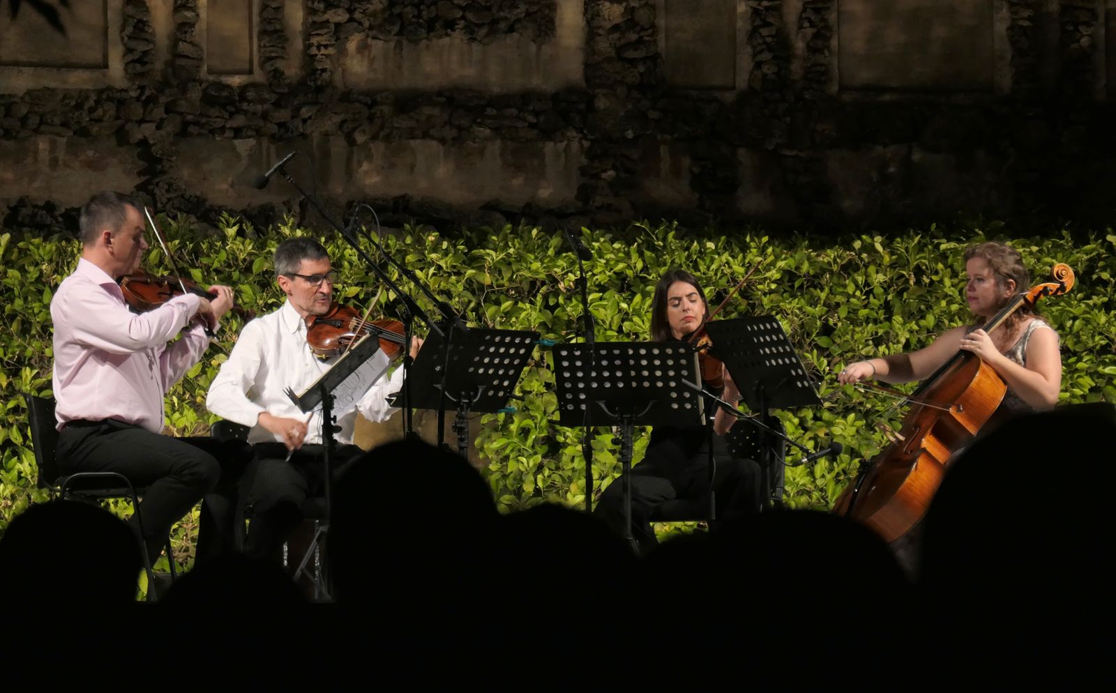El Cuarteto Sans durante su concierto del Alcázar