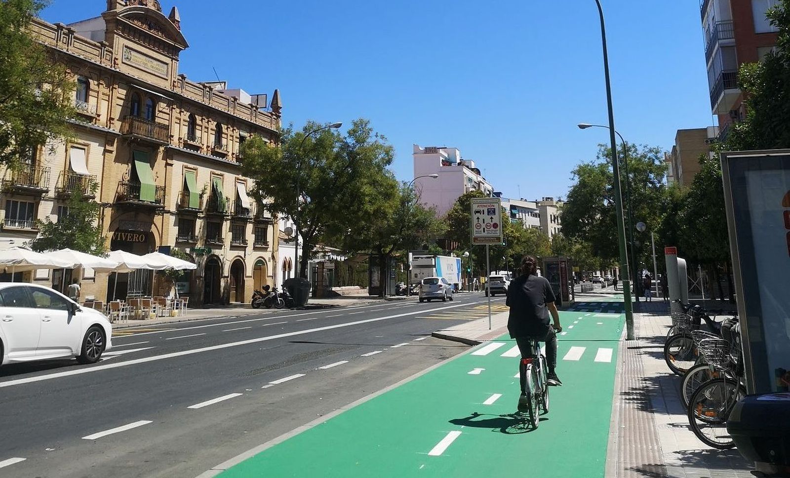 Estado actual de la Ronda Histórica entre San Julián y los Jardines del Valle.