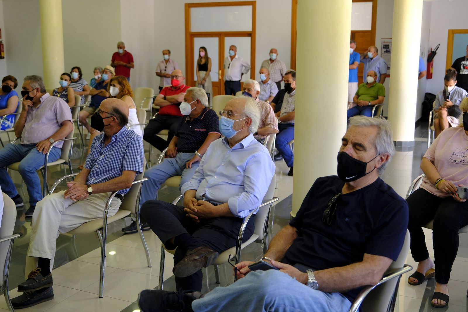 Juan Espadas, candidato a las primarias del PSOE, en Alhama y Bentarique. Almería
