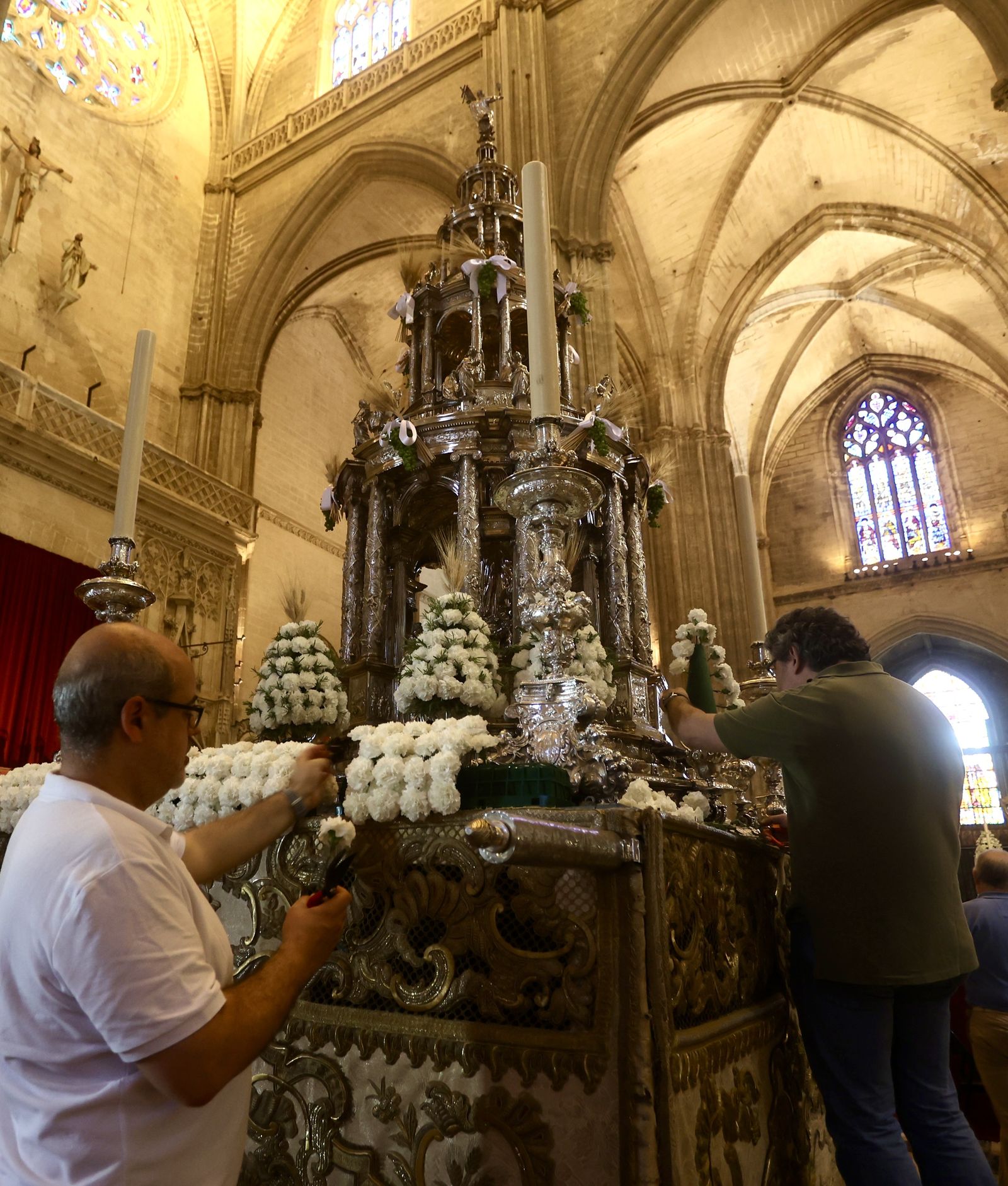 Preparativos del Corpus