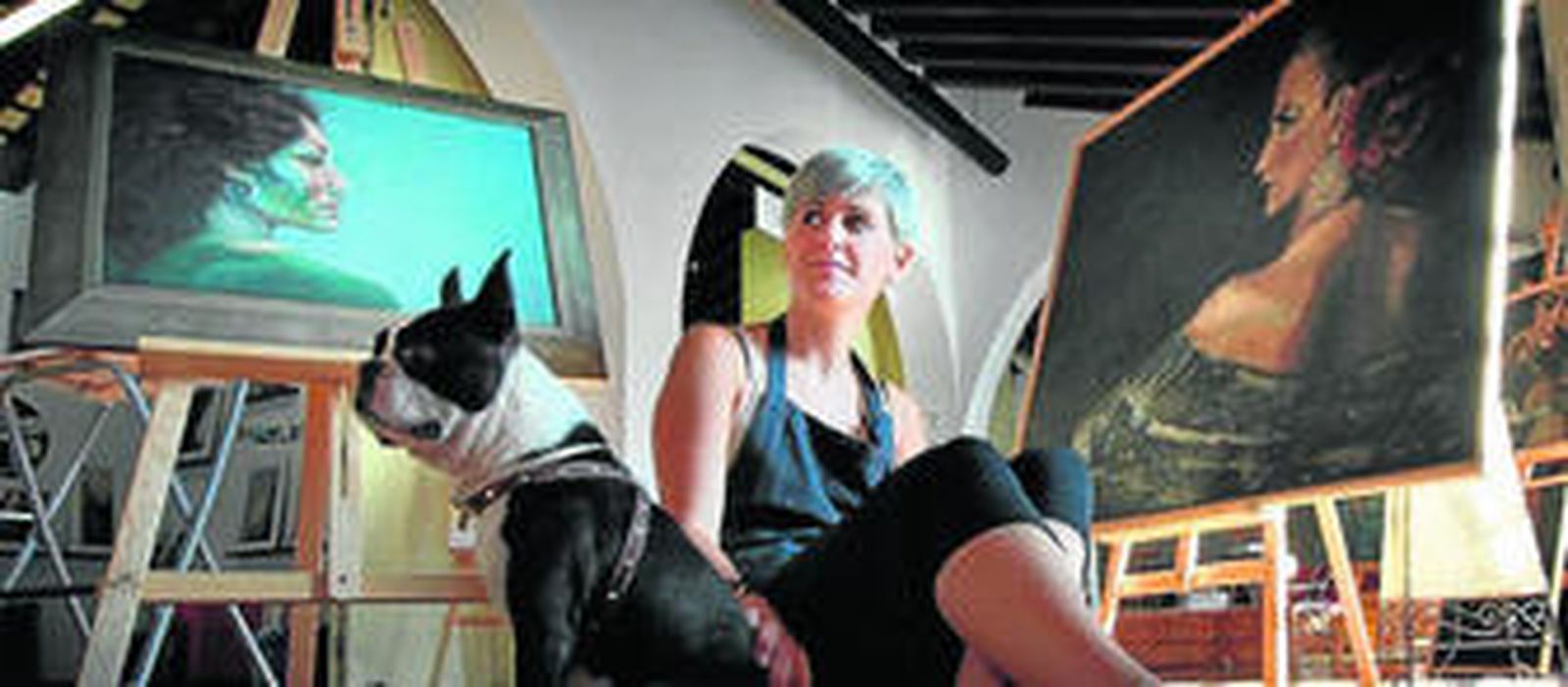 La artista María Fernández Lizaso.