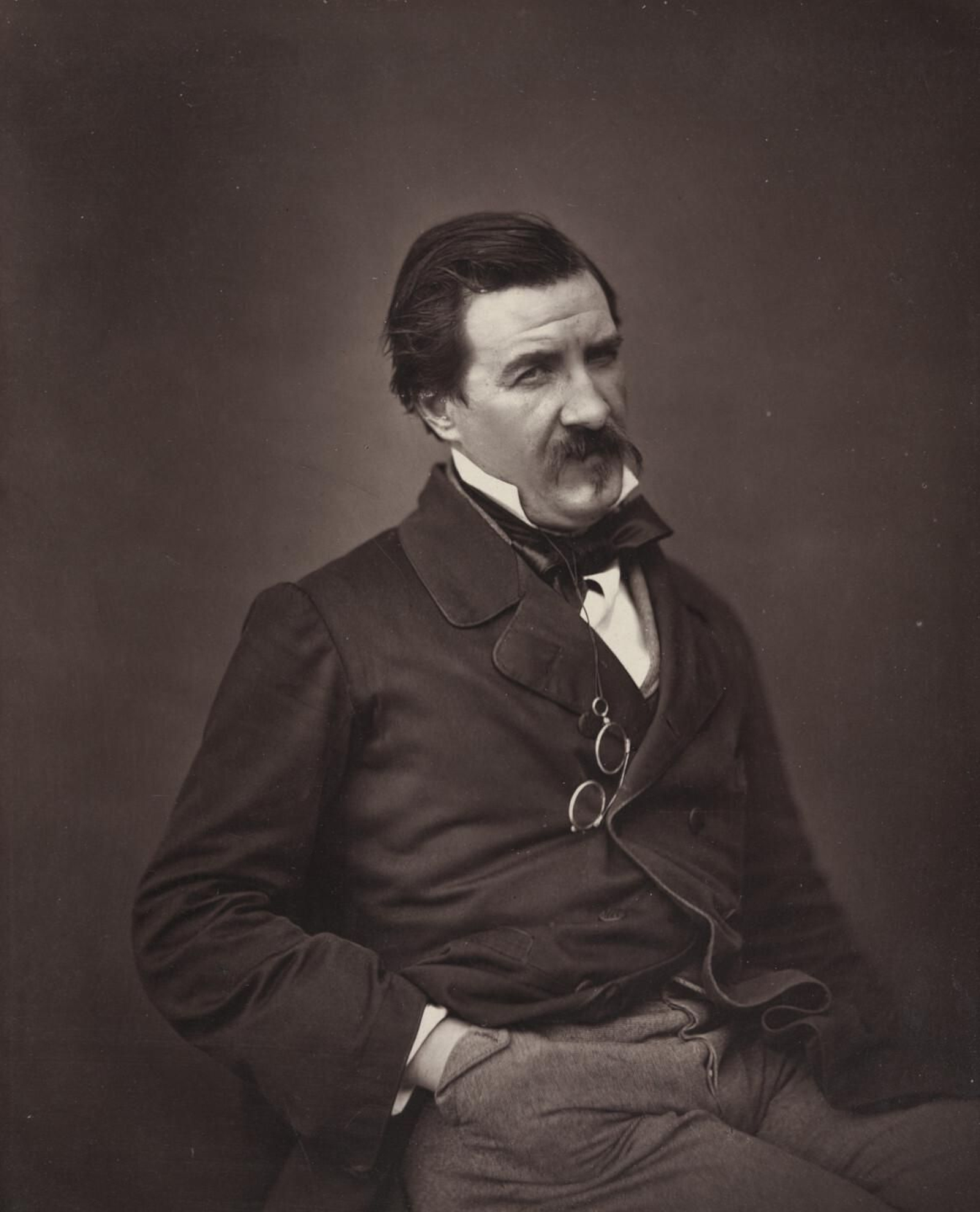 Jules François Félix Husson, 'Champfleury', fotografiado por Nadar