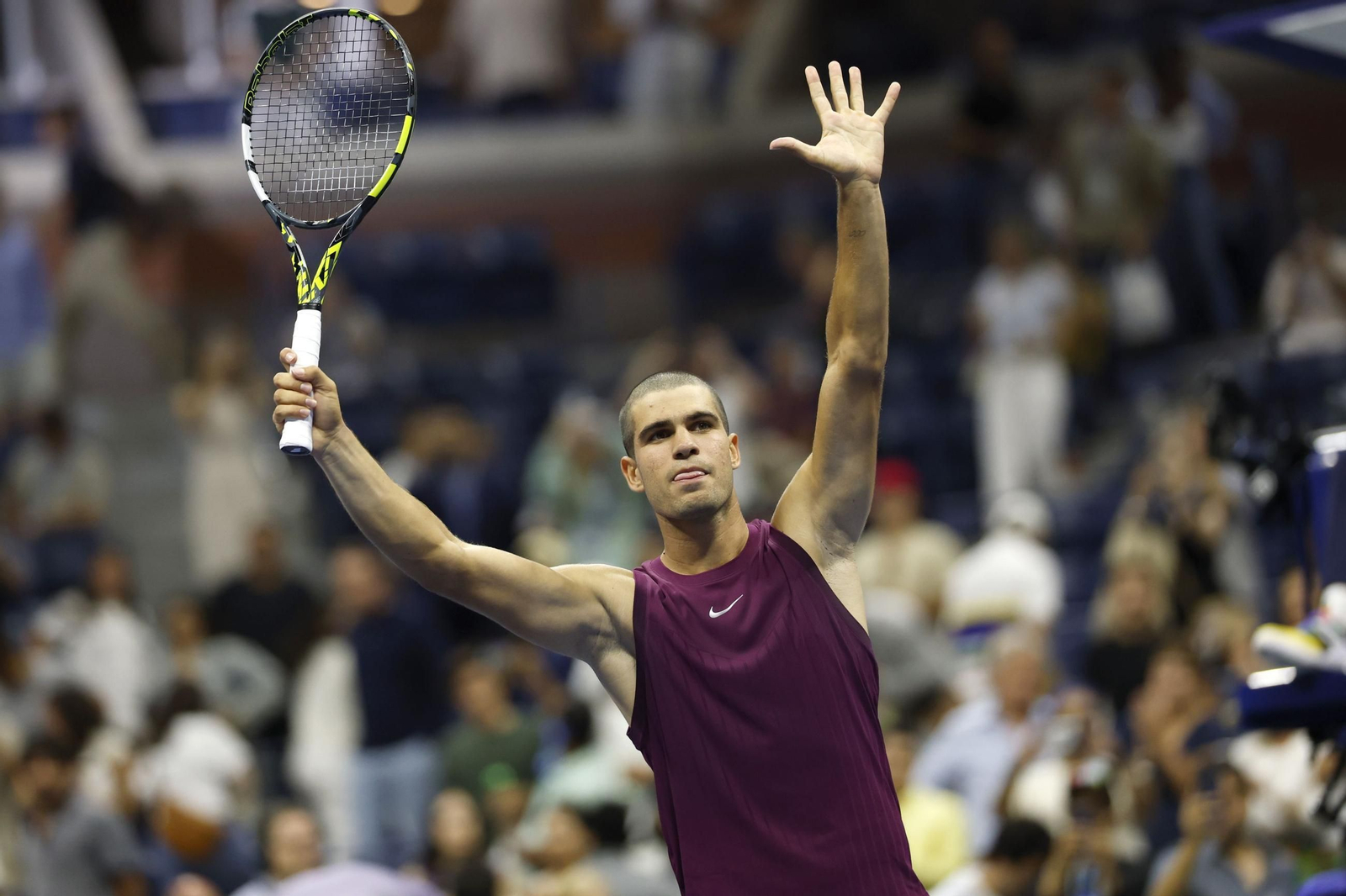 Las fotos del nuevo 'look' de Alcaraz en el Open USA