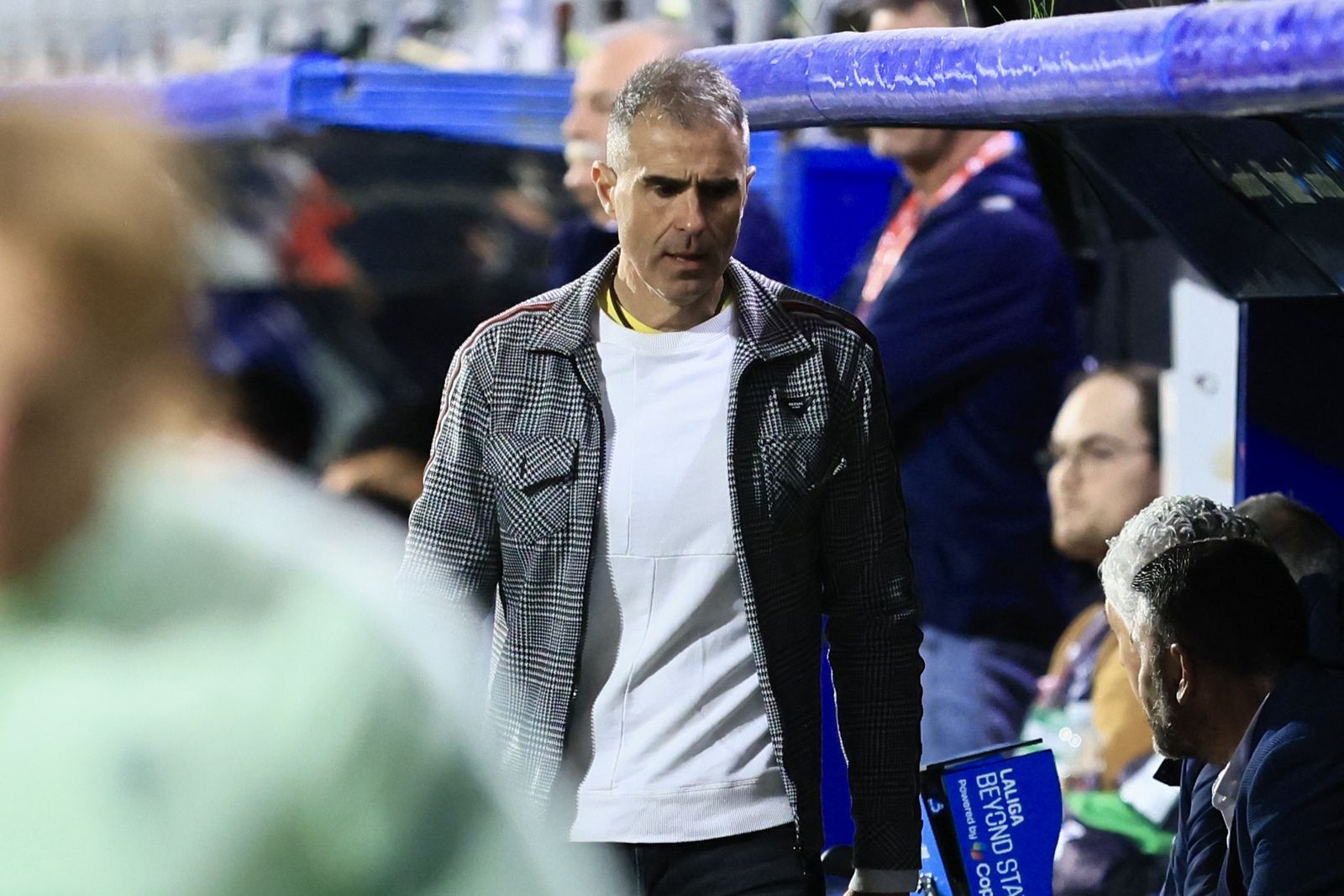 Gaizka Garitano, cabizbajo en Ipurua.