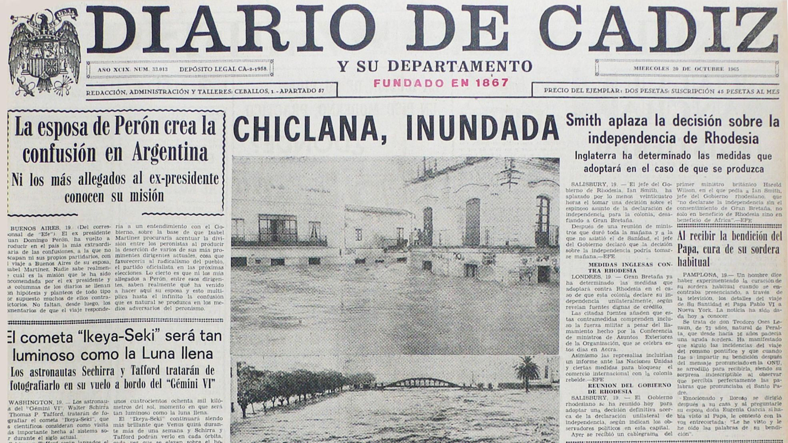 Portada del 19 de octubre de 1965.