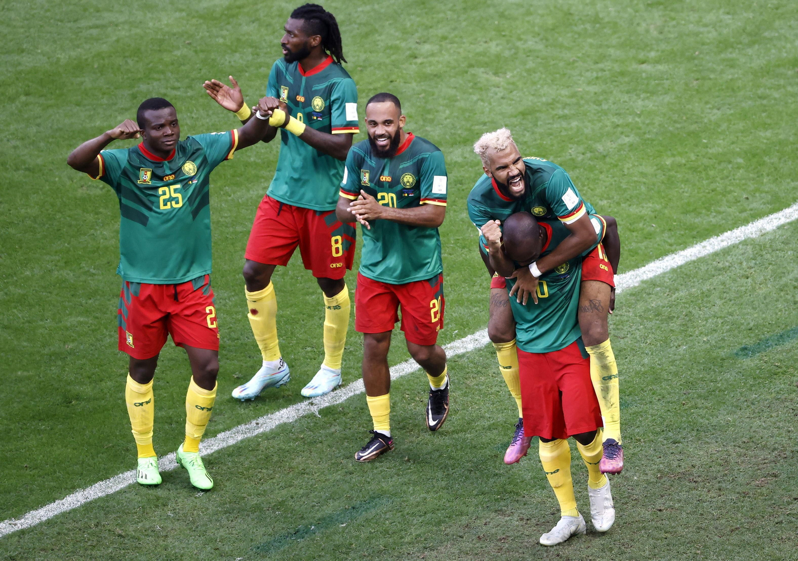 Las imágenes del Camerún - Serbia