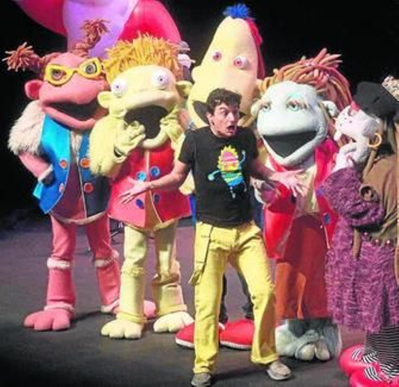 Los Lunnis ayer por la tarde en el Teatro Auditorio de Roquetas.